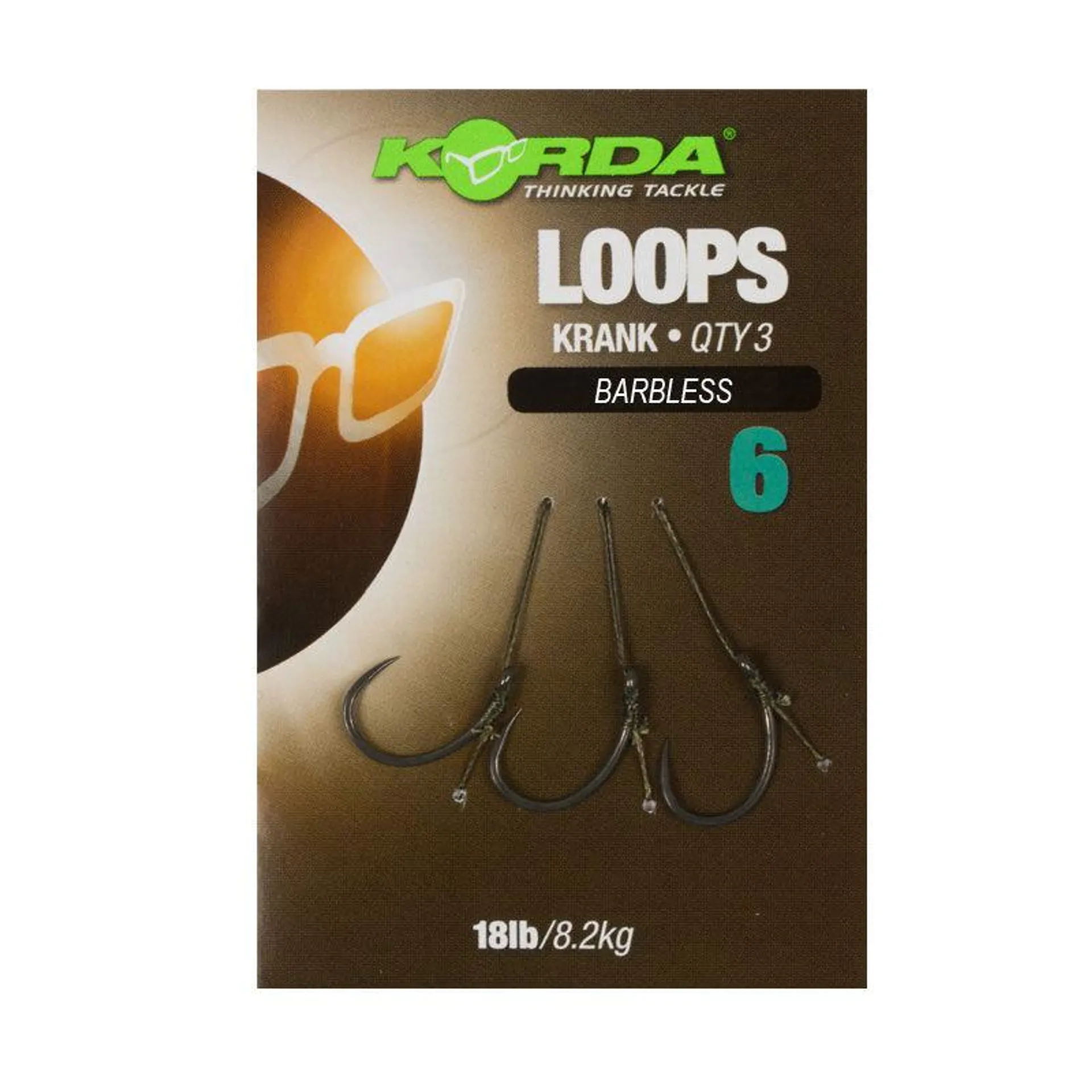 Bas de ligne carpe korda loop rigs krank barbless 18lb