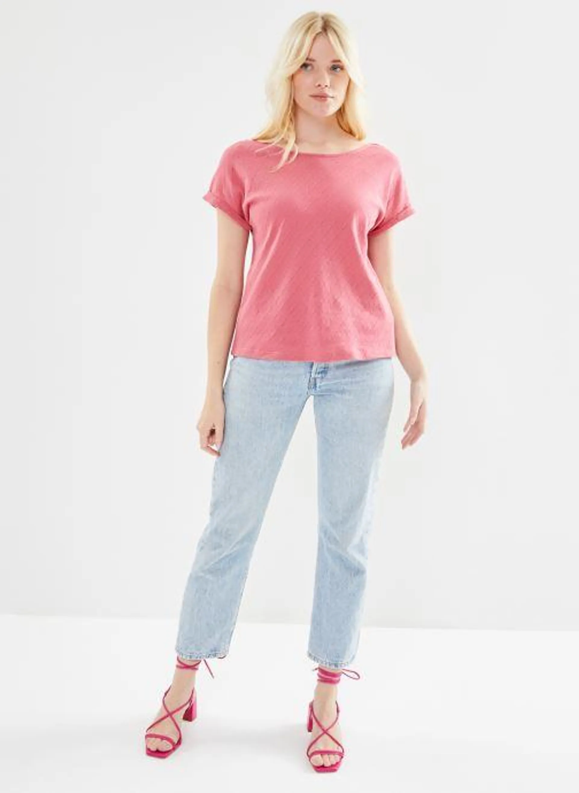 T-shirt en coton - CHICAGGO - Rose