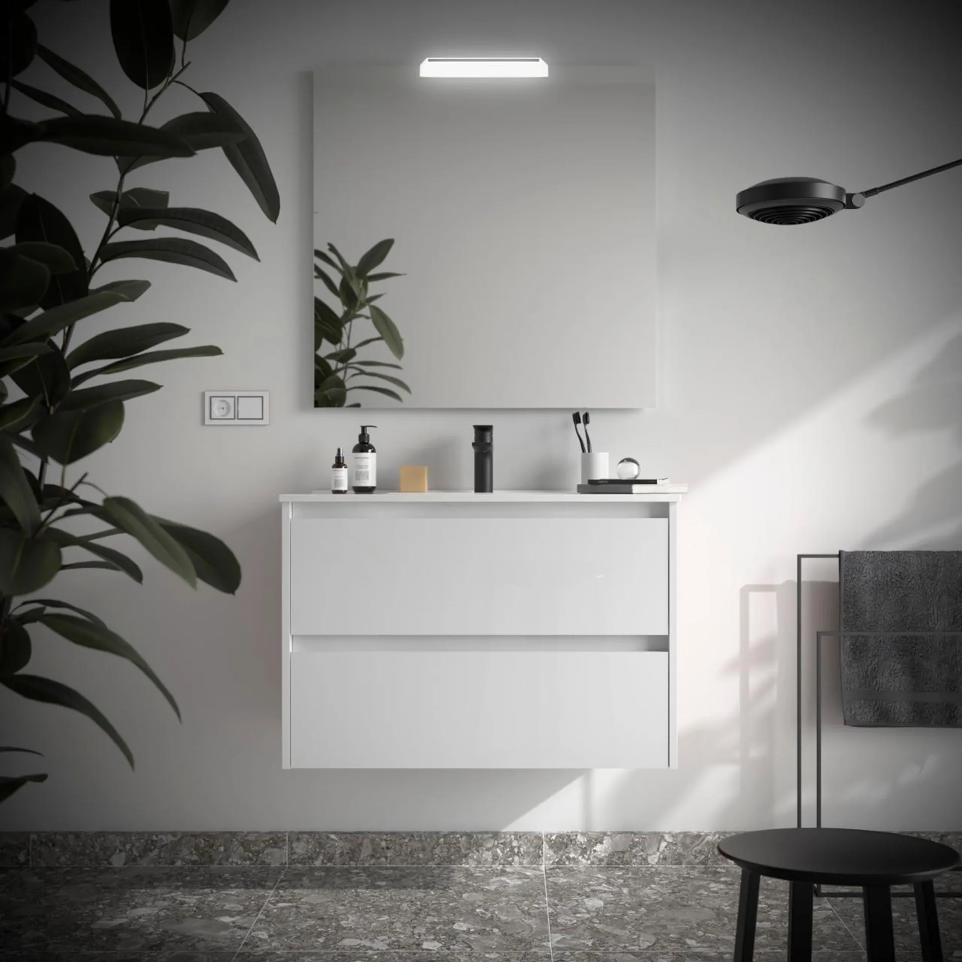 MEUBLE+VASQUE NOJA 900 WHITE S. 106151 SALGAR