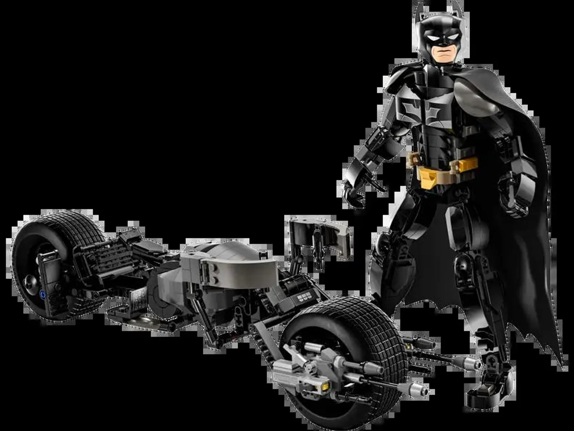 Batman™ Construction Figure and the Bat-Pod Bike