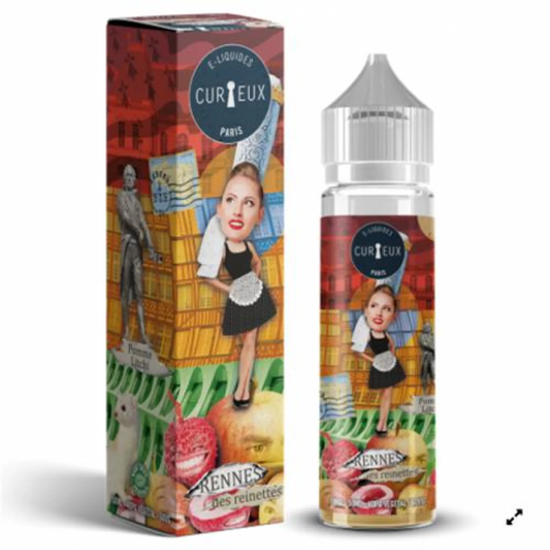 E-Liquide RENNES DES REINETTES 50 ml - Curieux Edition Hexagone