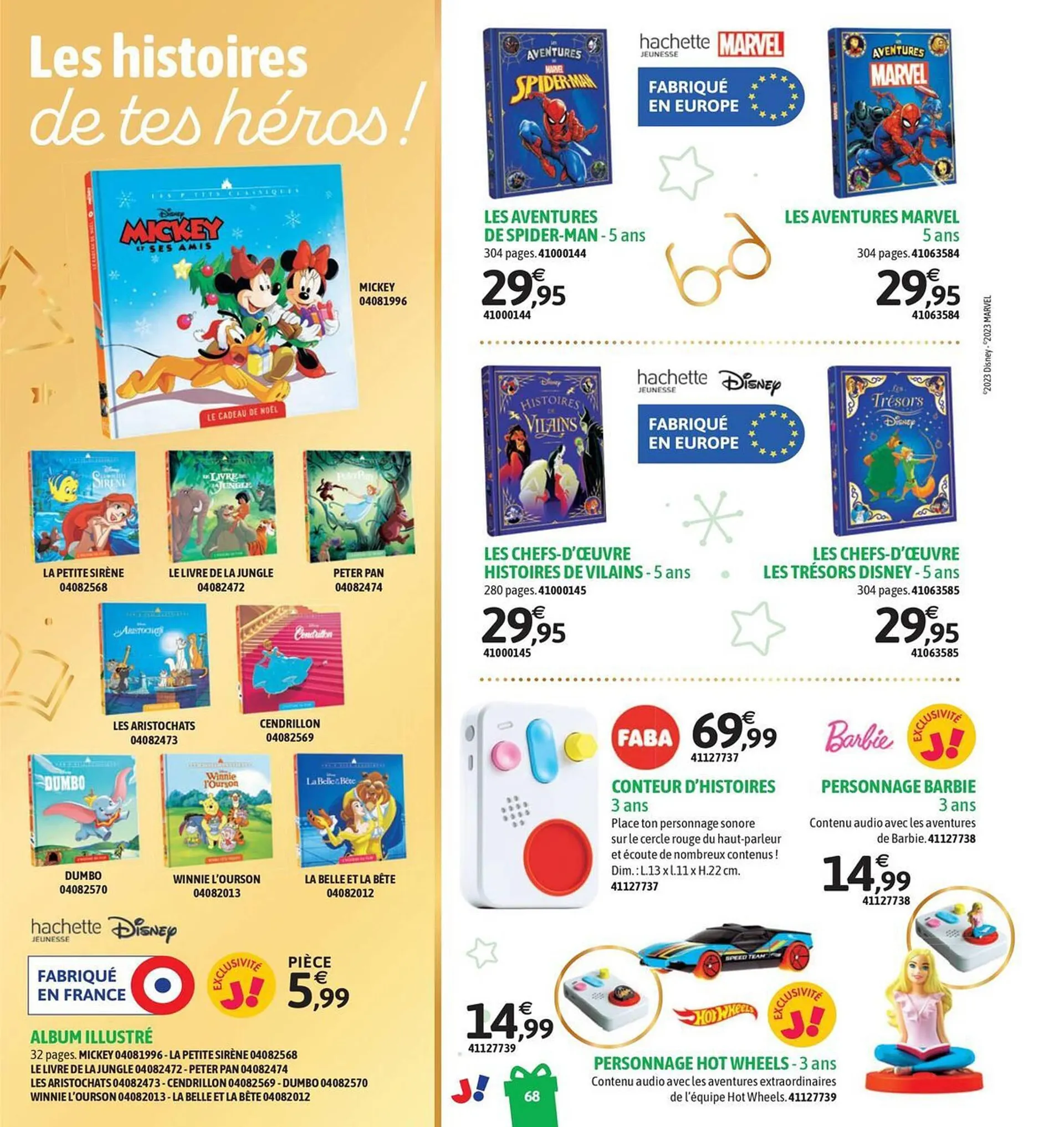 Catalogue JouéClub du 4 octobre au 31 décembre 2023 - Catalogue page 68