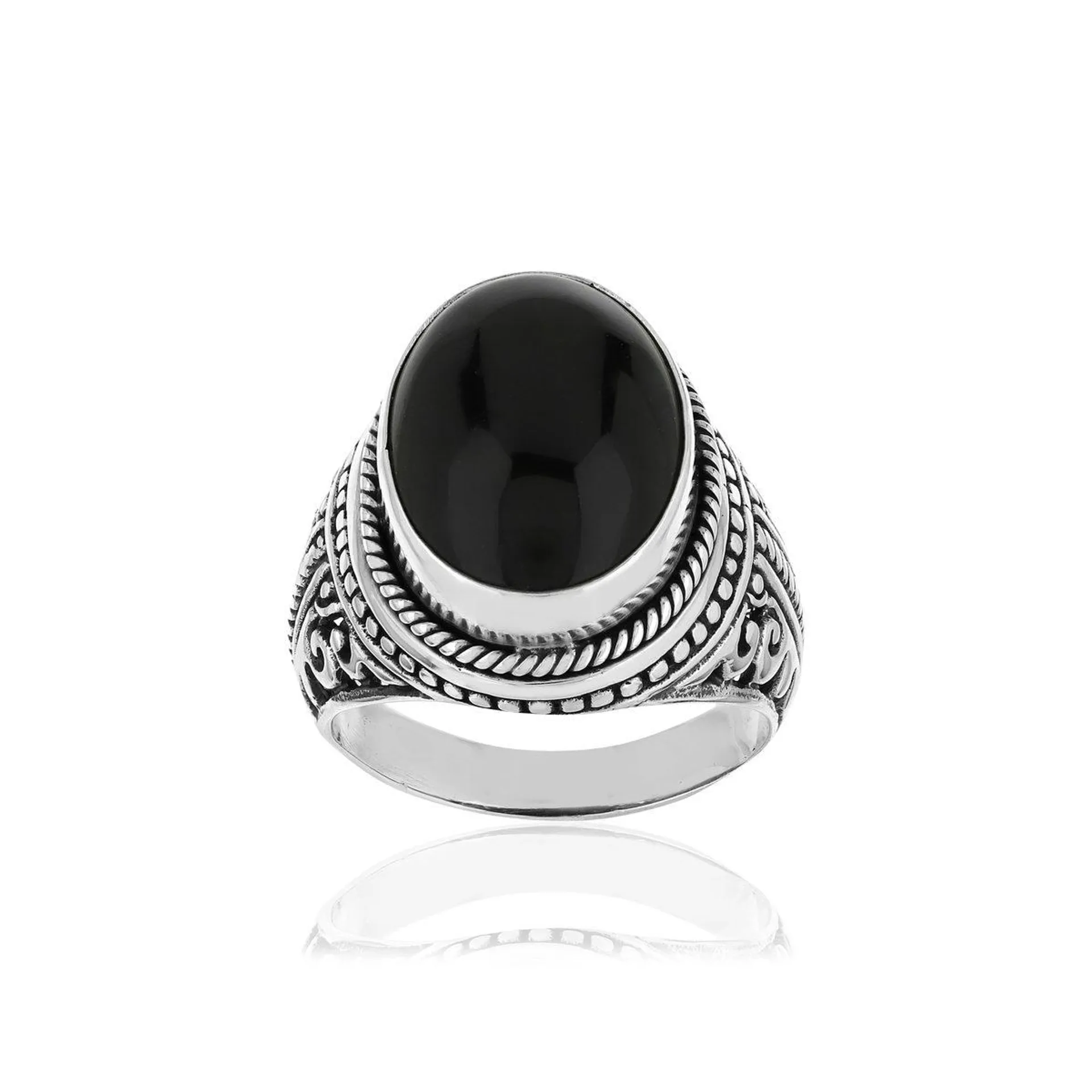 Bague argent 925 onyx