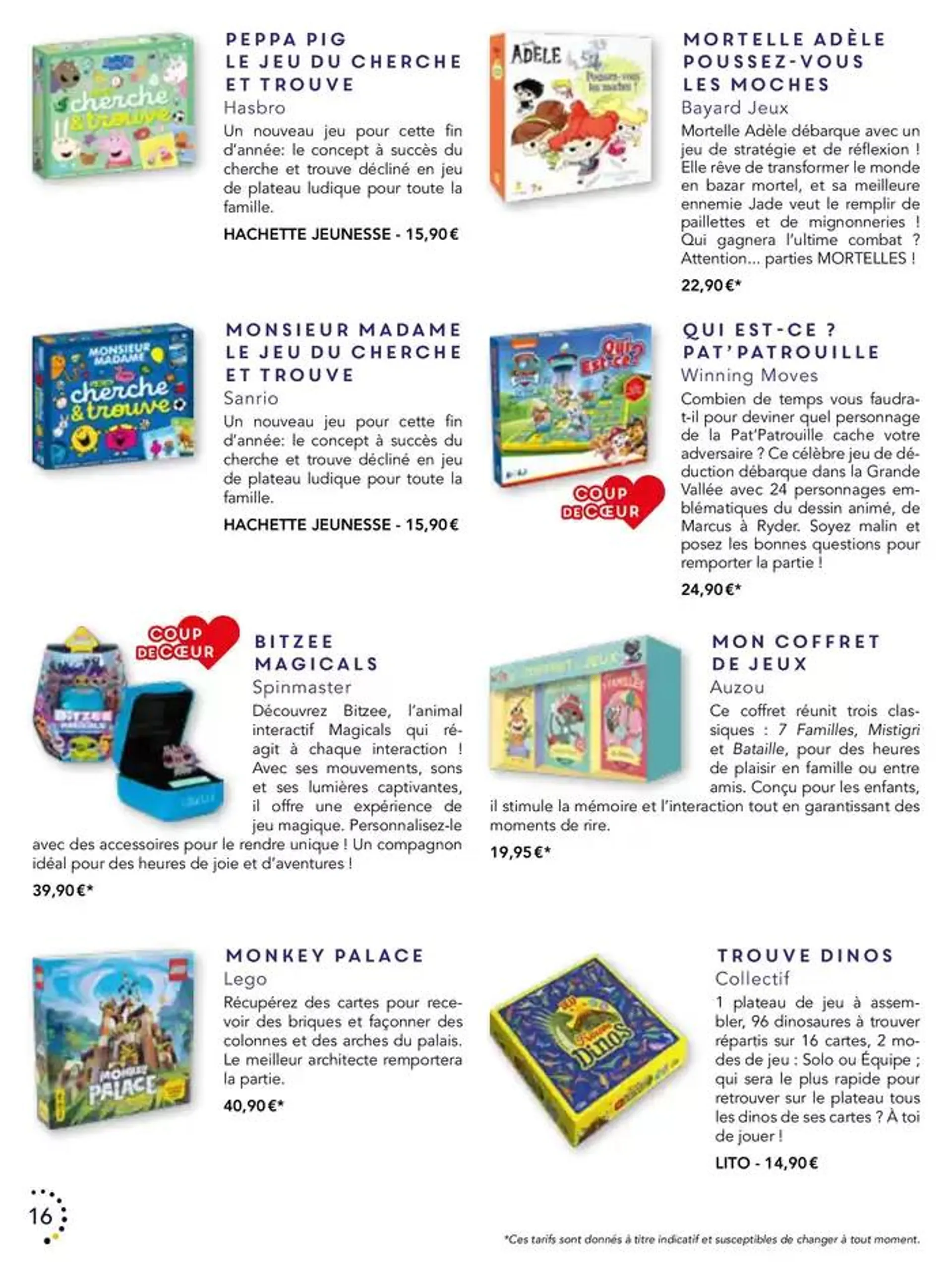 Les belles surprises de Noël du 23 octobre au 25 décembre 2024 - Catalogue page 16