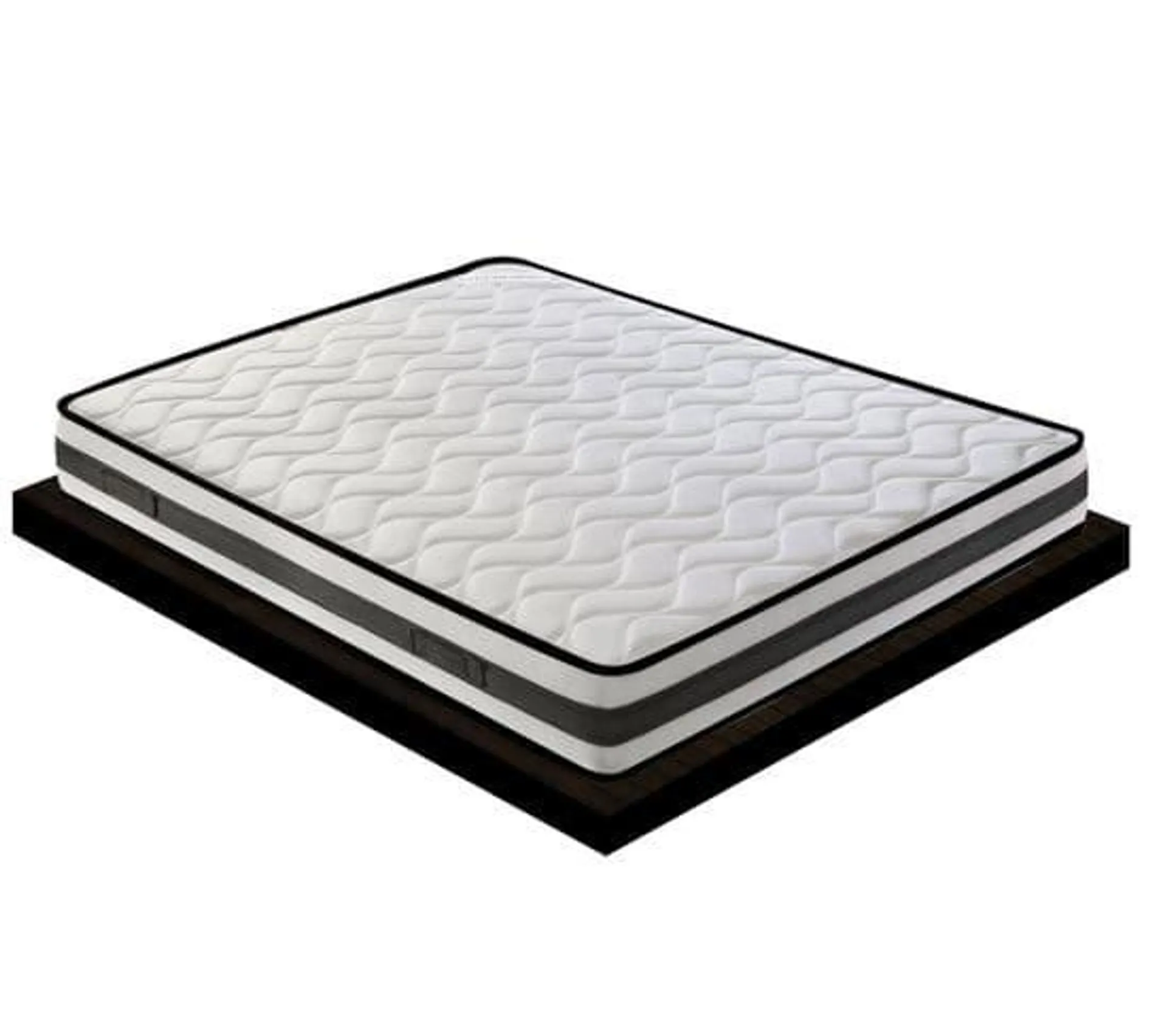 Matelas Mousse 140x190 cm FENIS - Epaisseur 20 Cm - Réversible - Côté Été/hiver