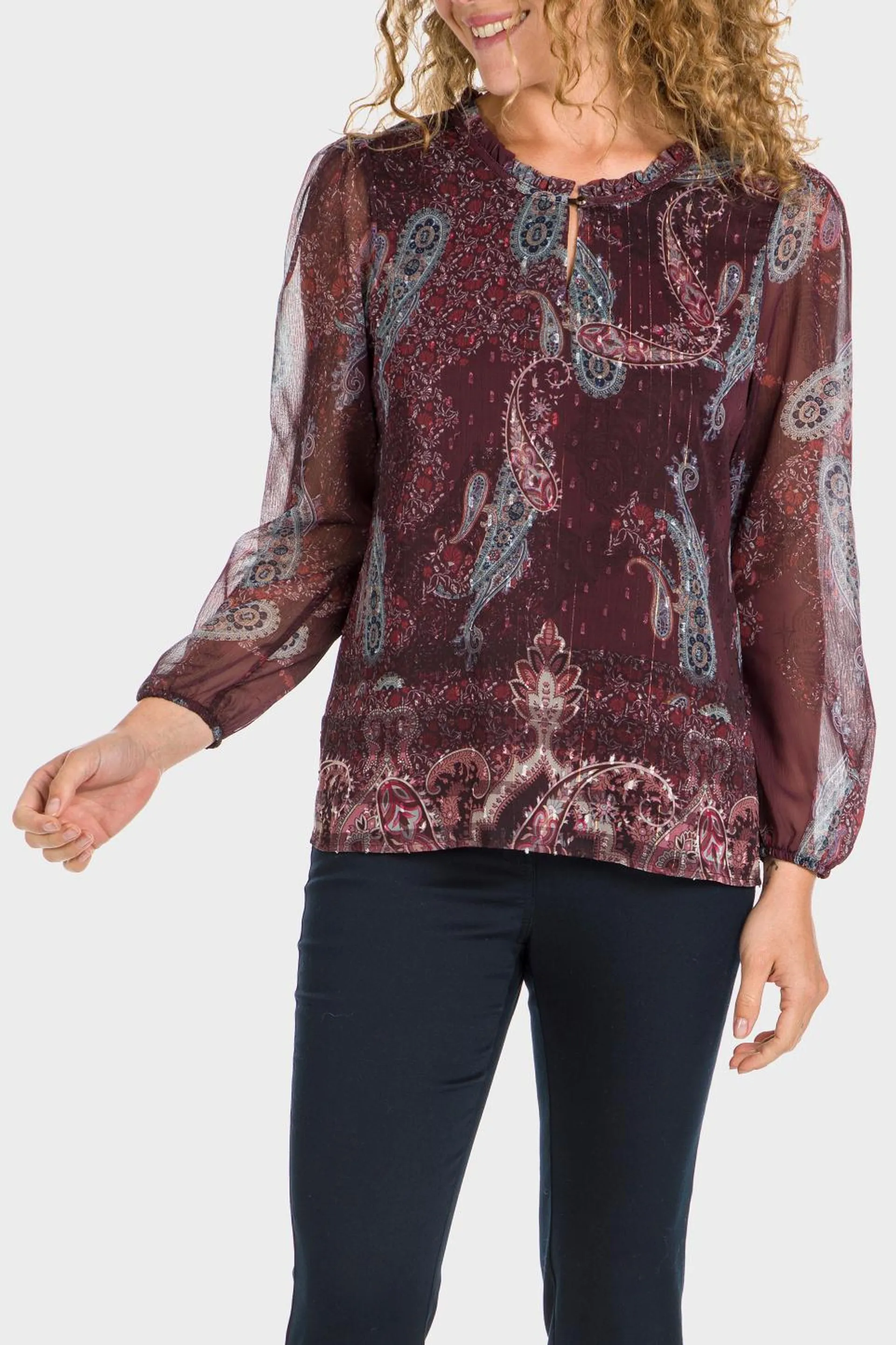 Blouse imprimé cachemire