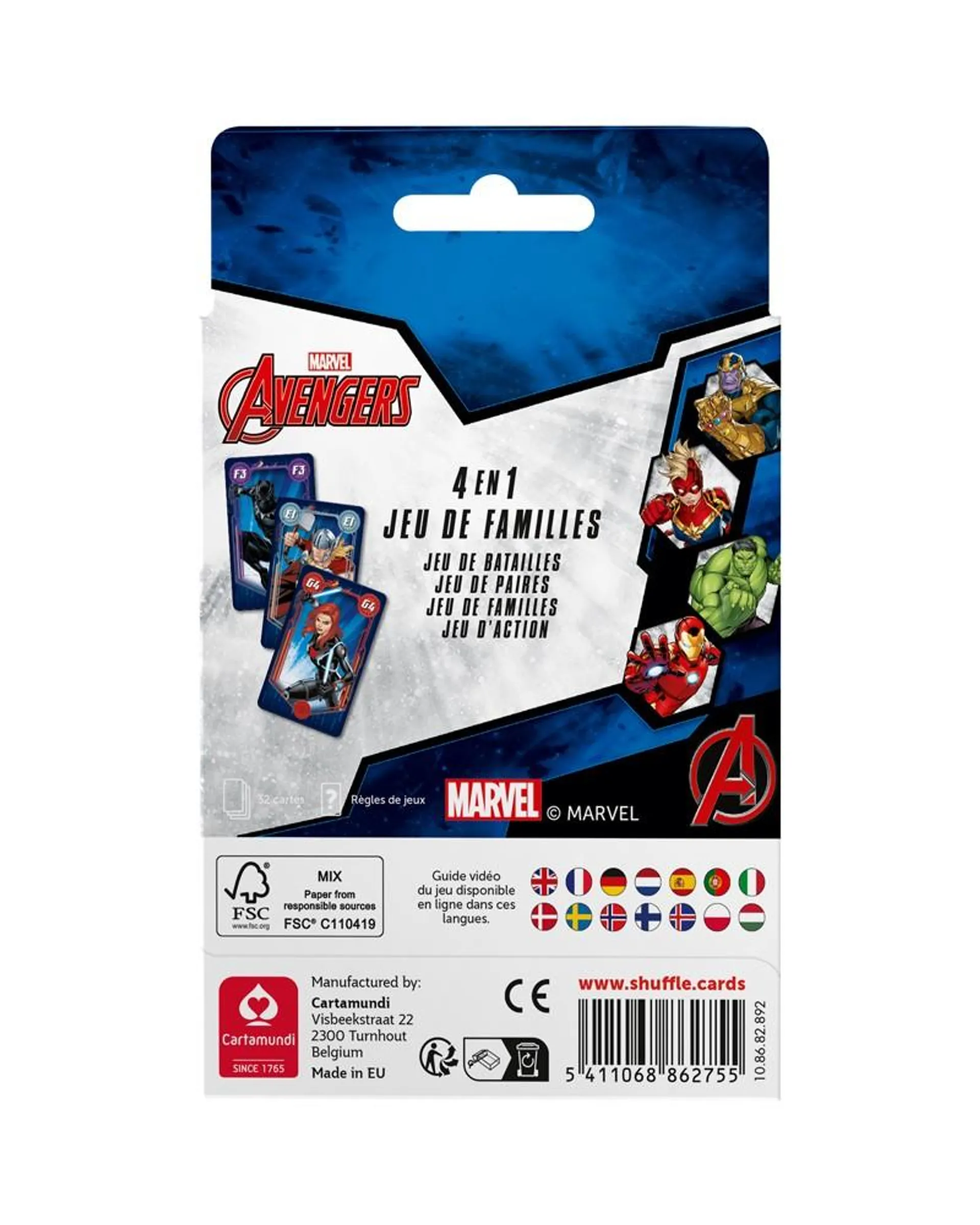 JEU FAMILLES AVENGERS