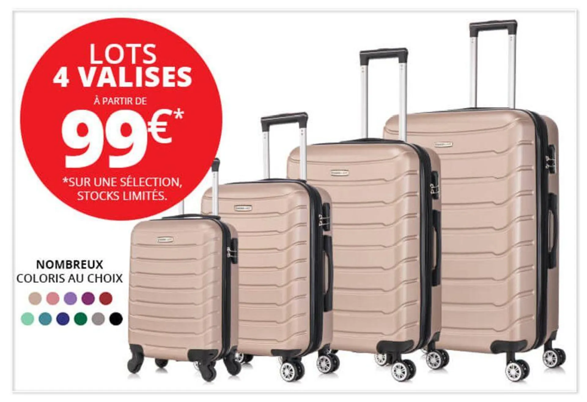 Lots 4 valises a partir de 99€ - 1