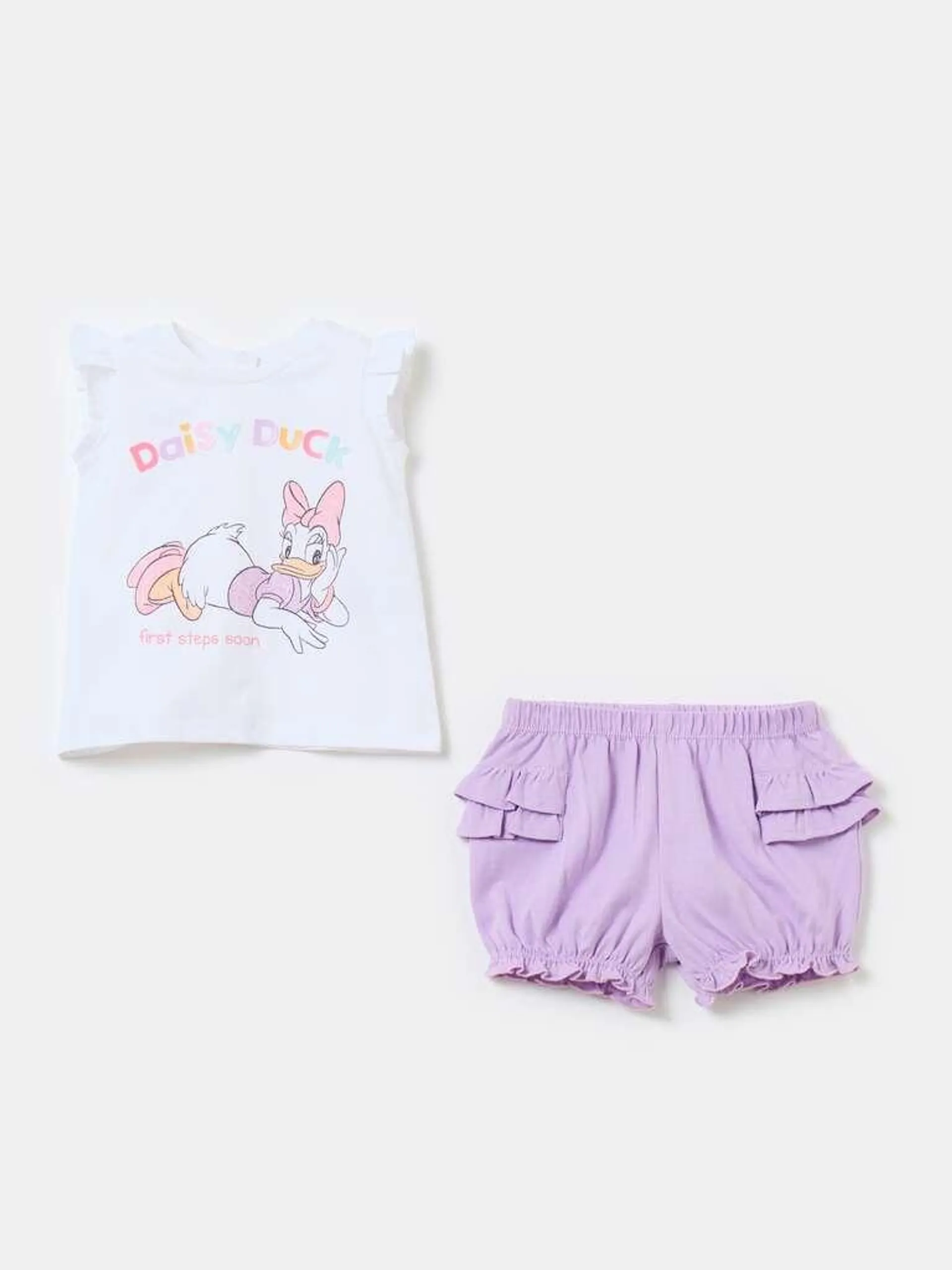 Jogging set in cotone stampa Donald Duck 90 Blanc/violet