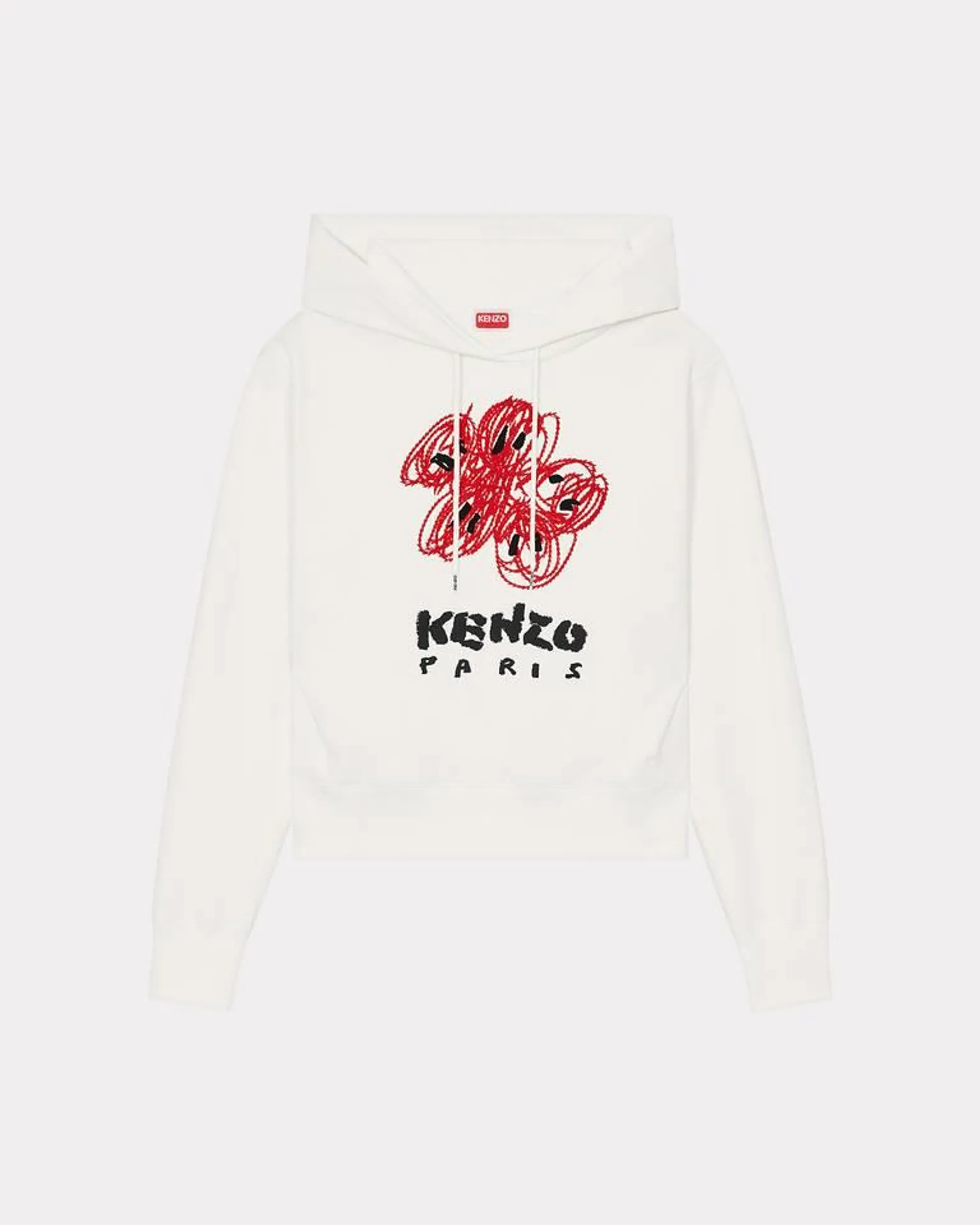 Sweatshirt à capuche brodé 'KENZO Drawn Flowers'