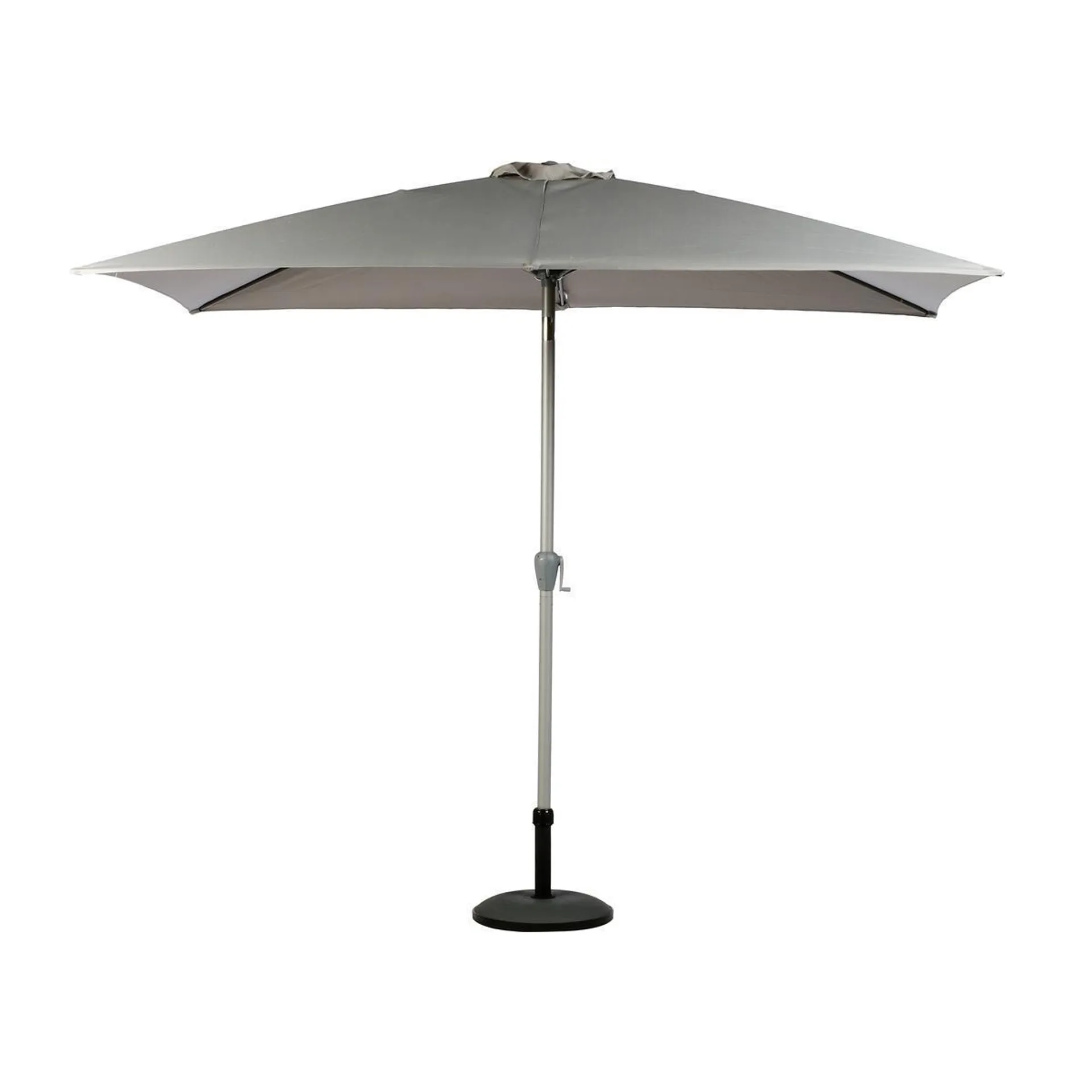 Parasol Fidji - 300 x 200 x H 250 cm - Gris cendré - HESPERIDE