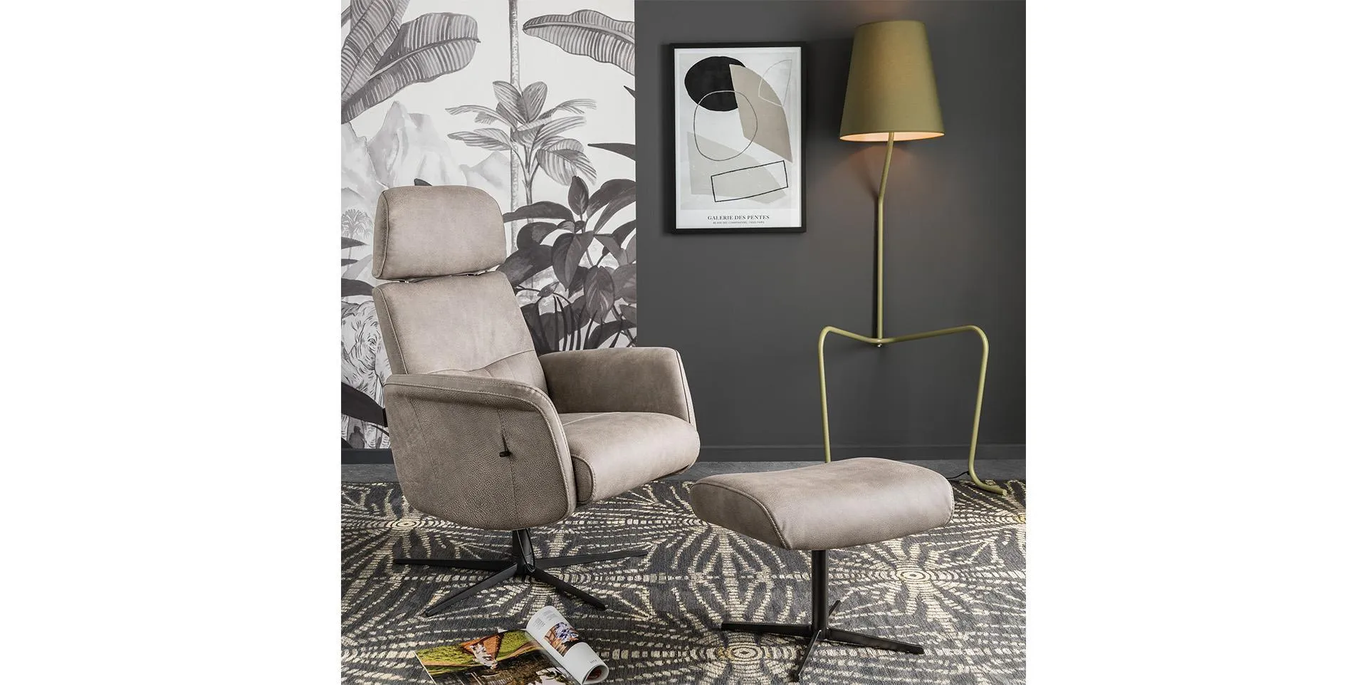 Fauteuil relaxation TULIP cuir