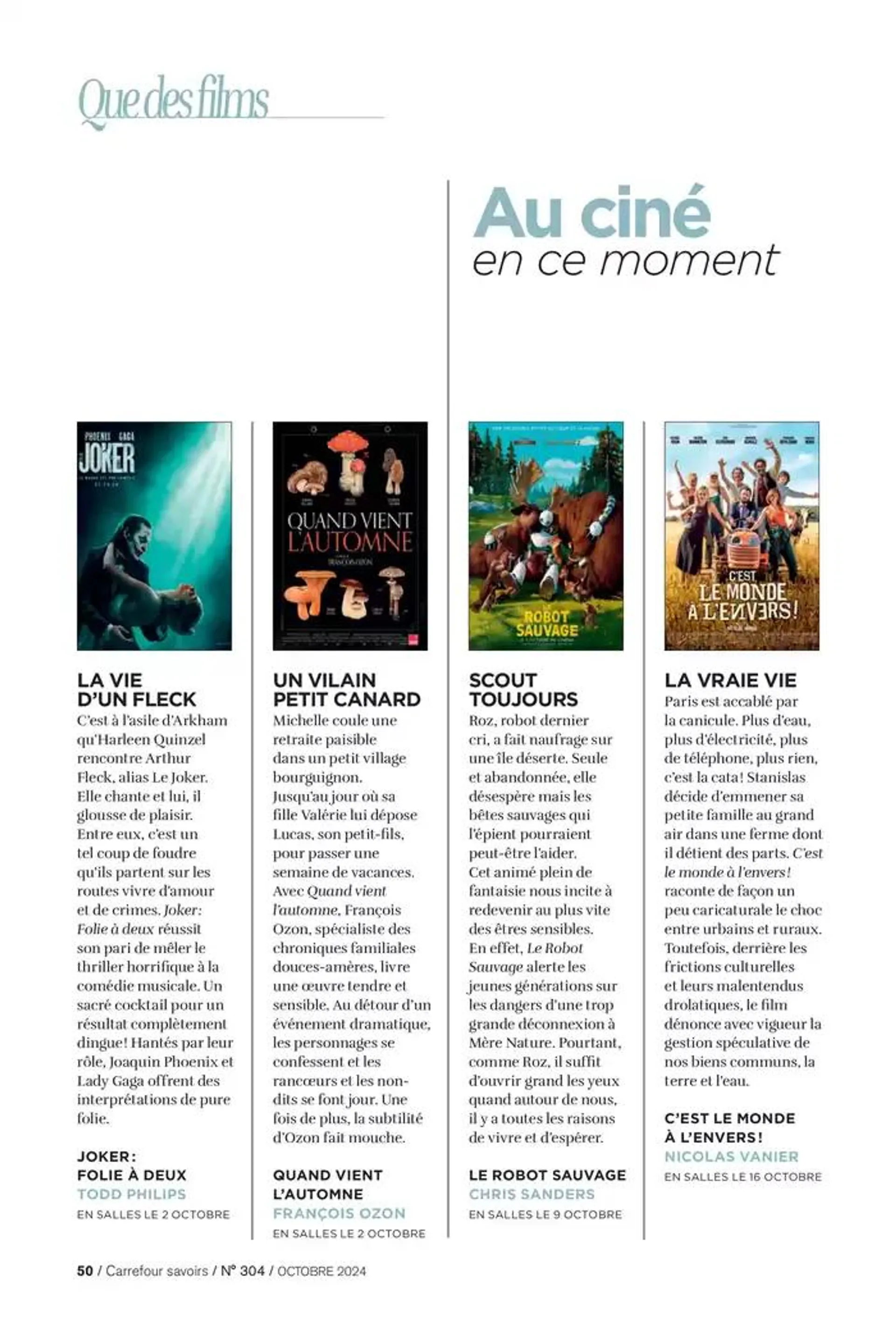 À CHACUN SA CULTURE! du 1 octobre au 31 octobre 2024 - Catalogue page 50