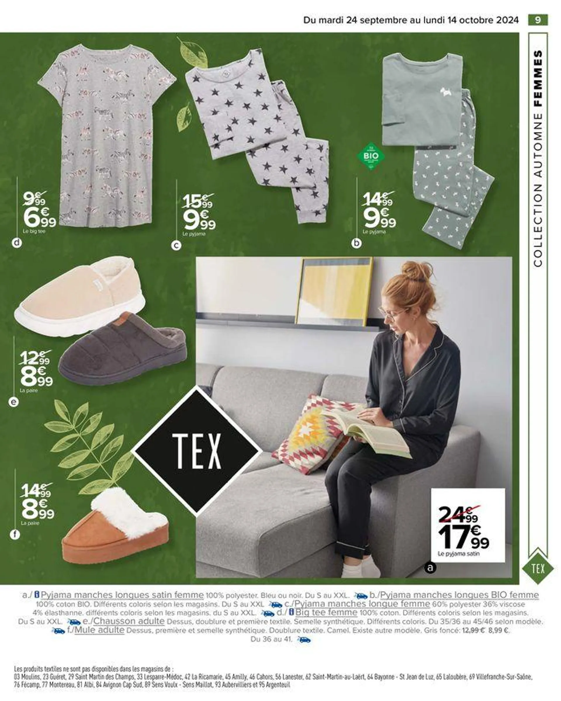 TEX COLLECTION AUTOMNE du 24 septembre au 14 octobre 2024 - Catalogue page 11