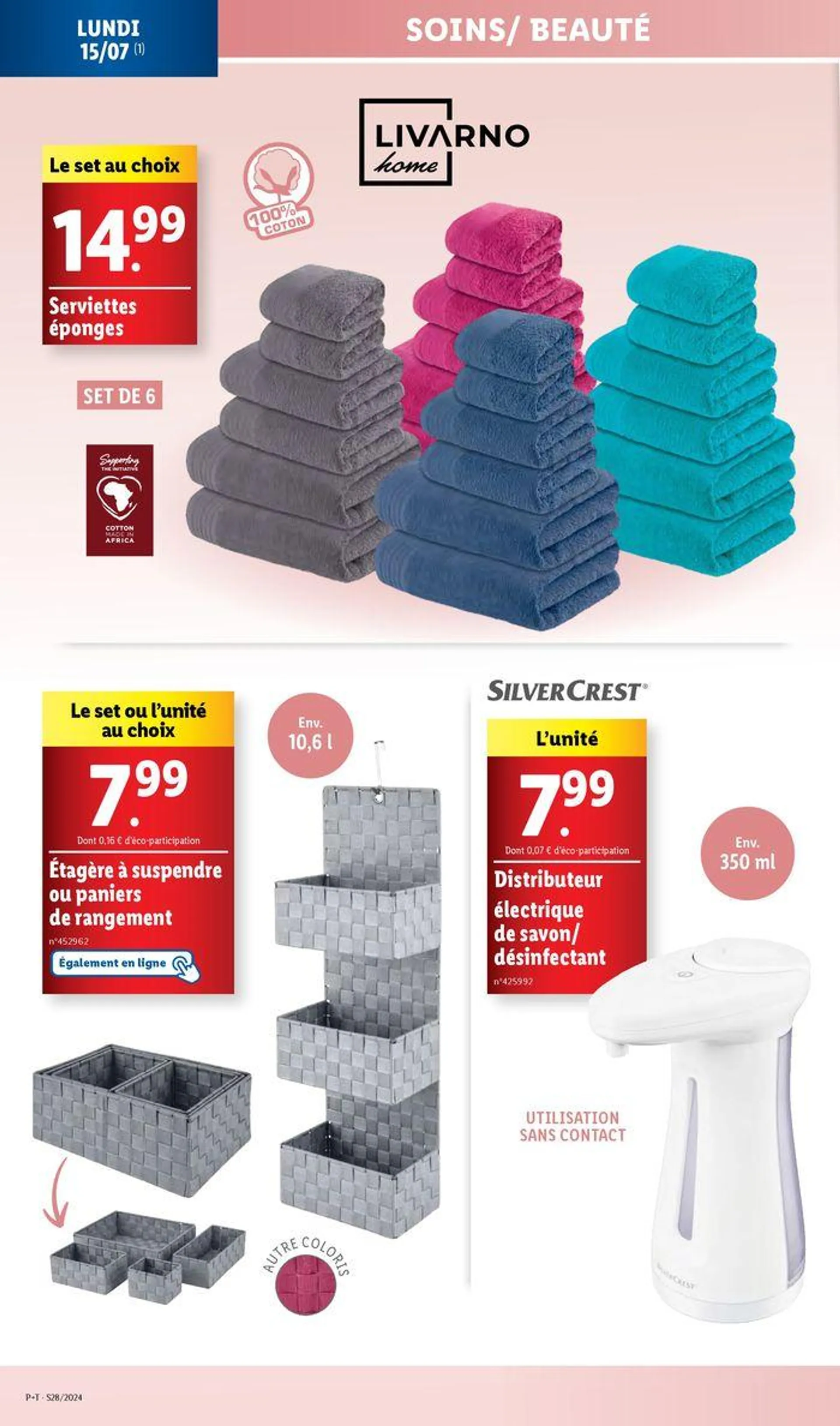 Profiez des petits prix pour des méga économies chez Lidl ! du 10 juillet au 16 juillet 2024 - Catalogue page 77