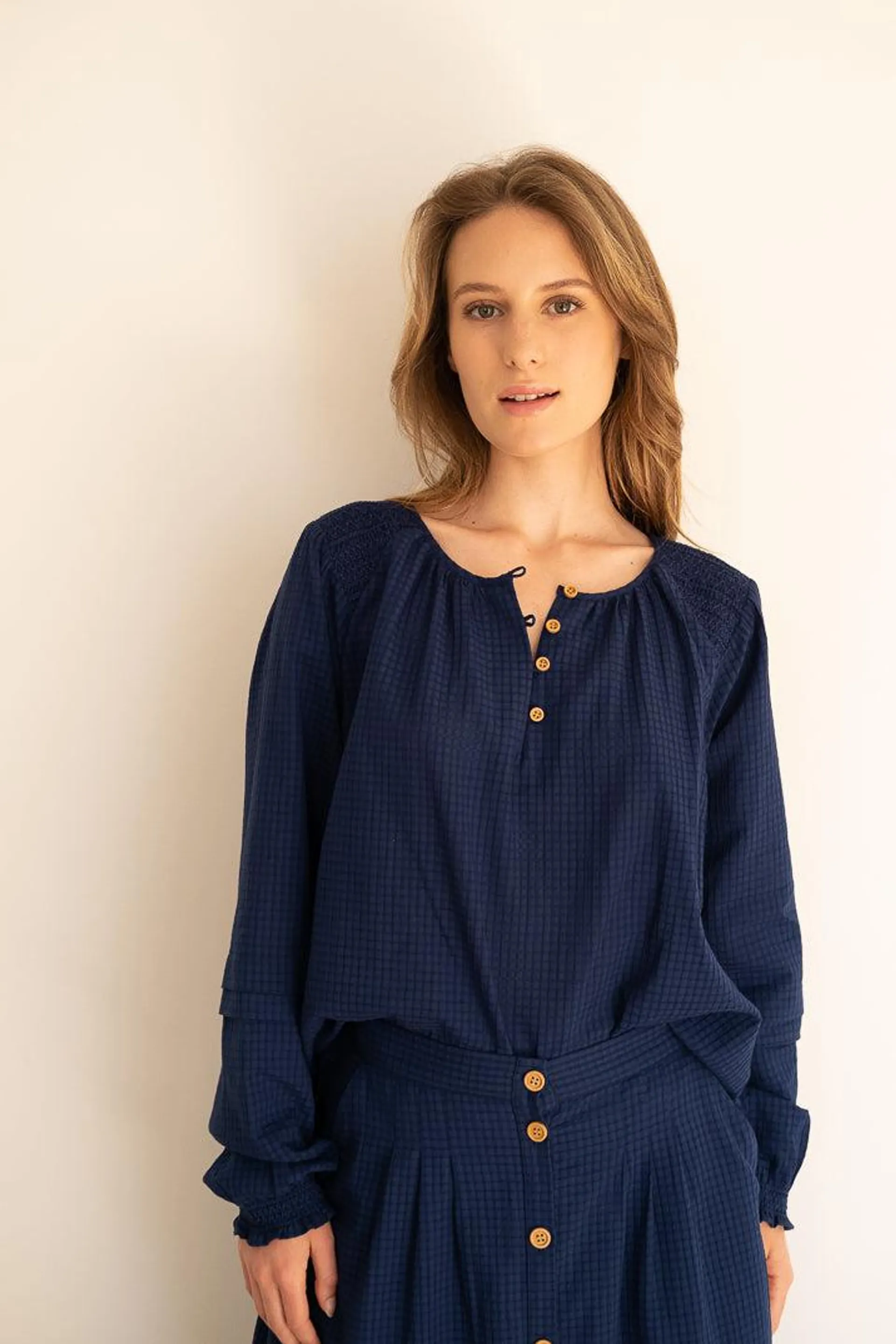 BLOUSE CAROLIE - NAVY