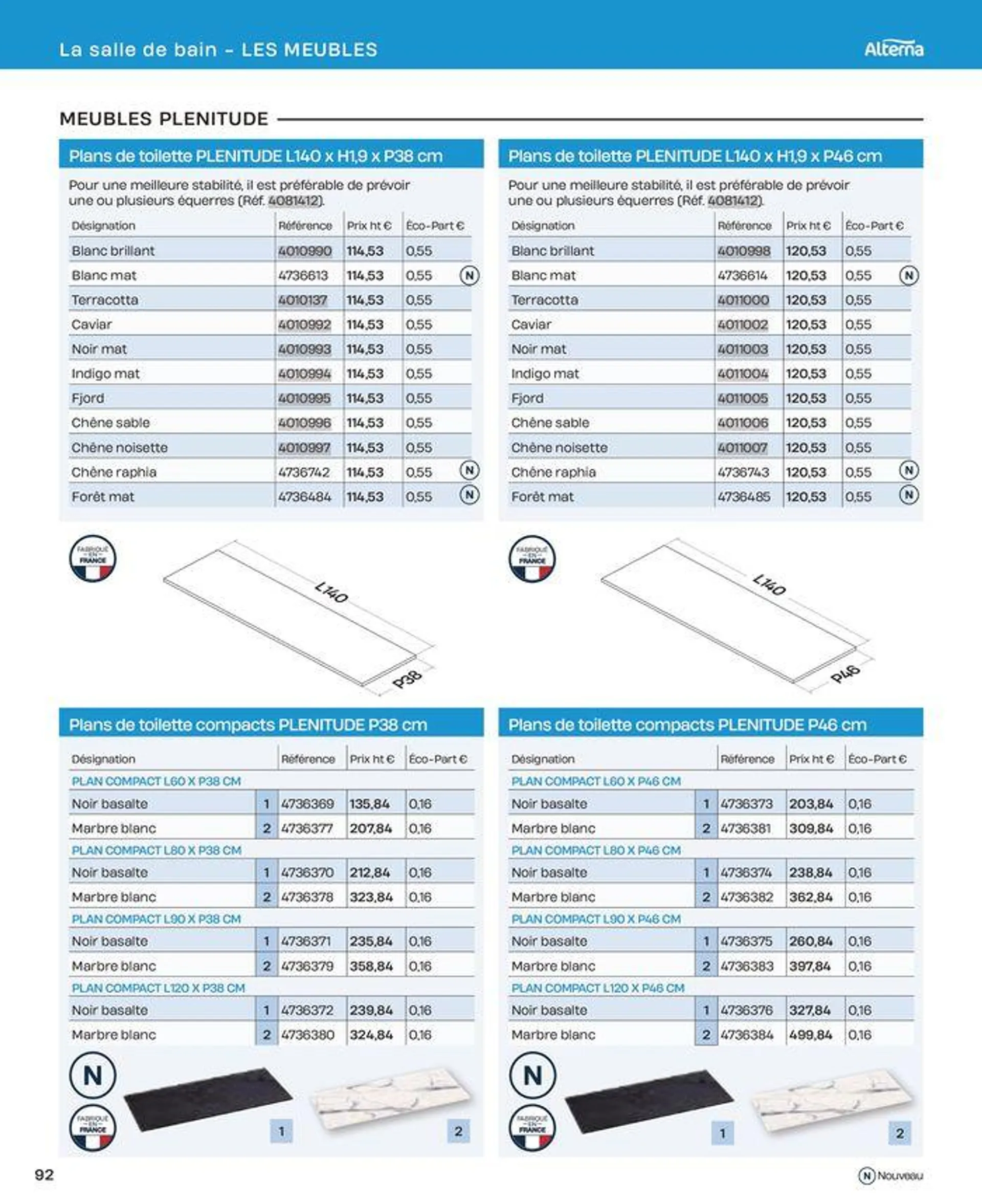 La salle de bain en toute sérénité du 2 juillet au 31 décembre 2024 - Catalogue page 92