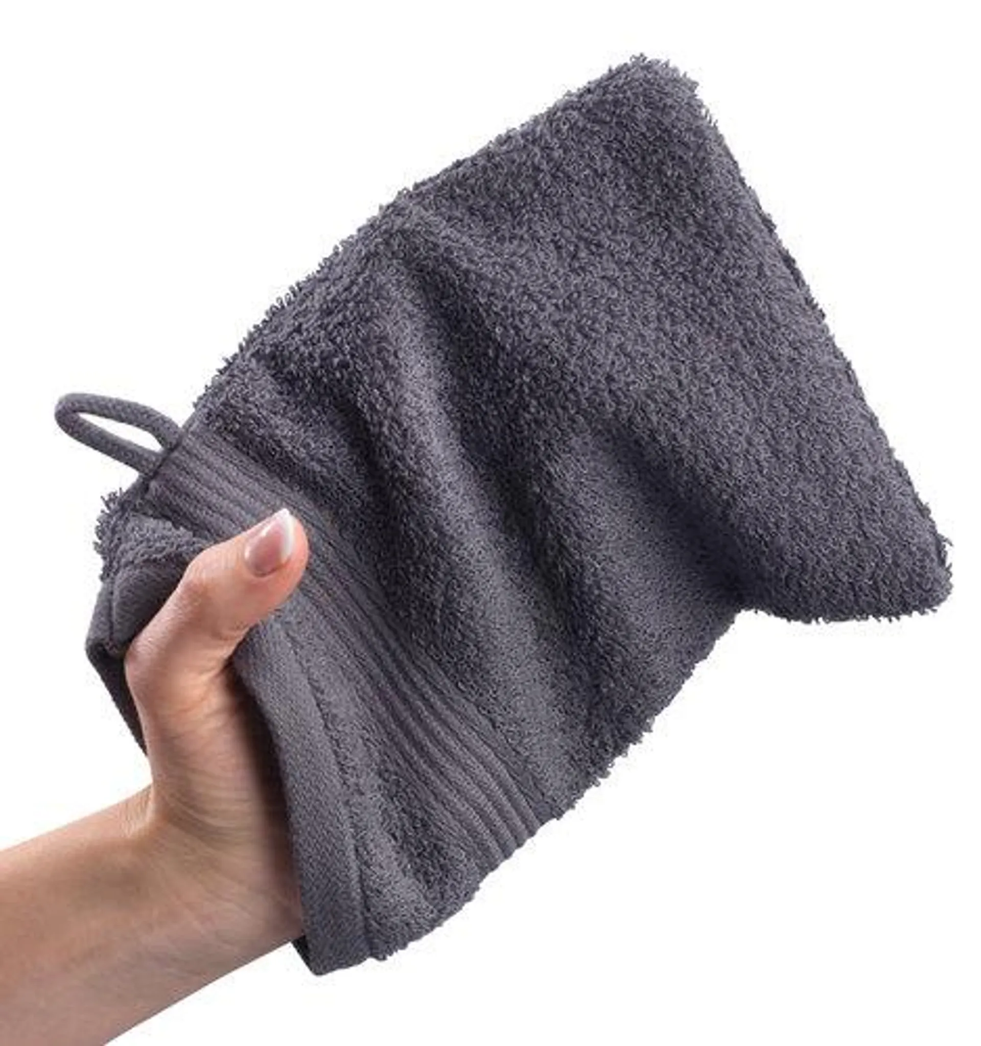 Waschhandschuh KARLSTAD 15x21 dunkelgrau KRONBORG