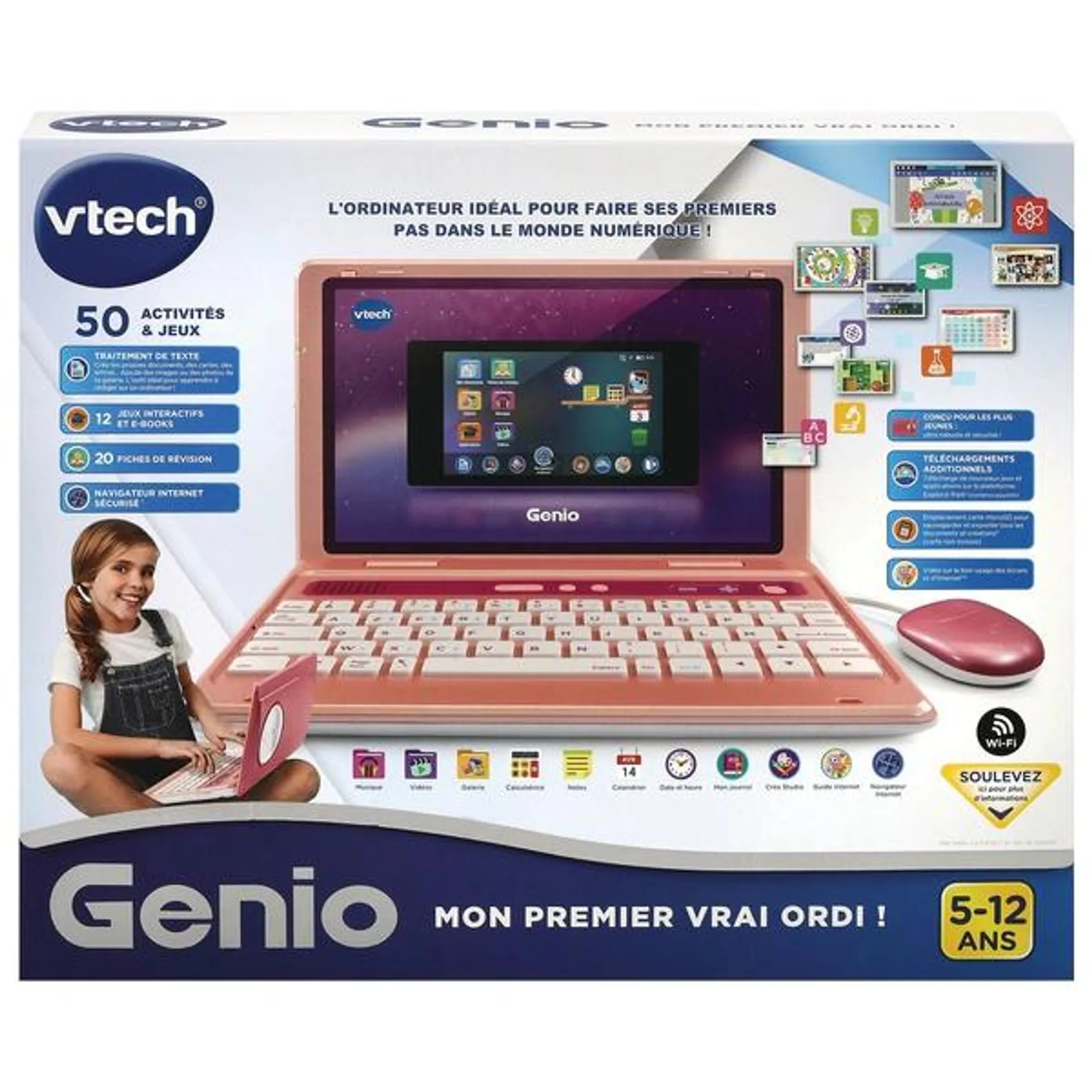 VTech - Genio Mon Premier Vrai Ordi ! - Rose