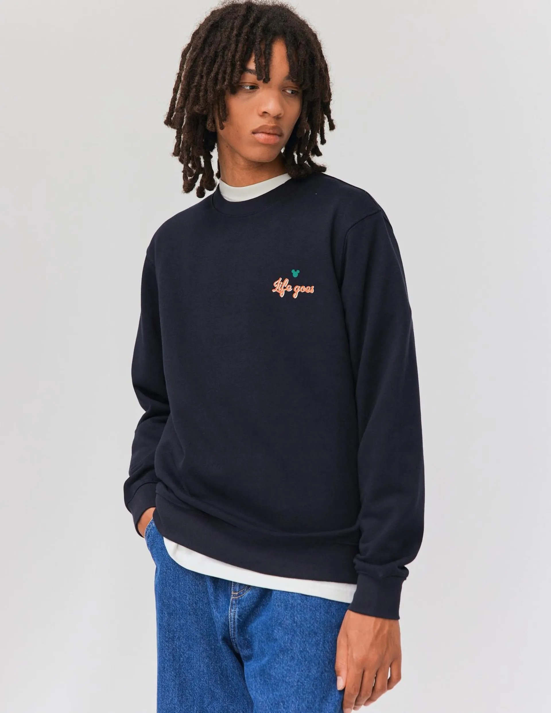 Sweat collab MICKEY MOUSE - Bleu foncé