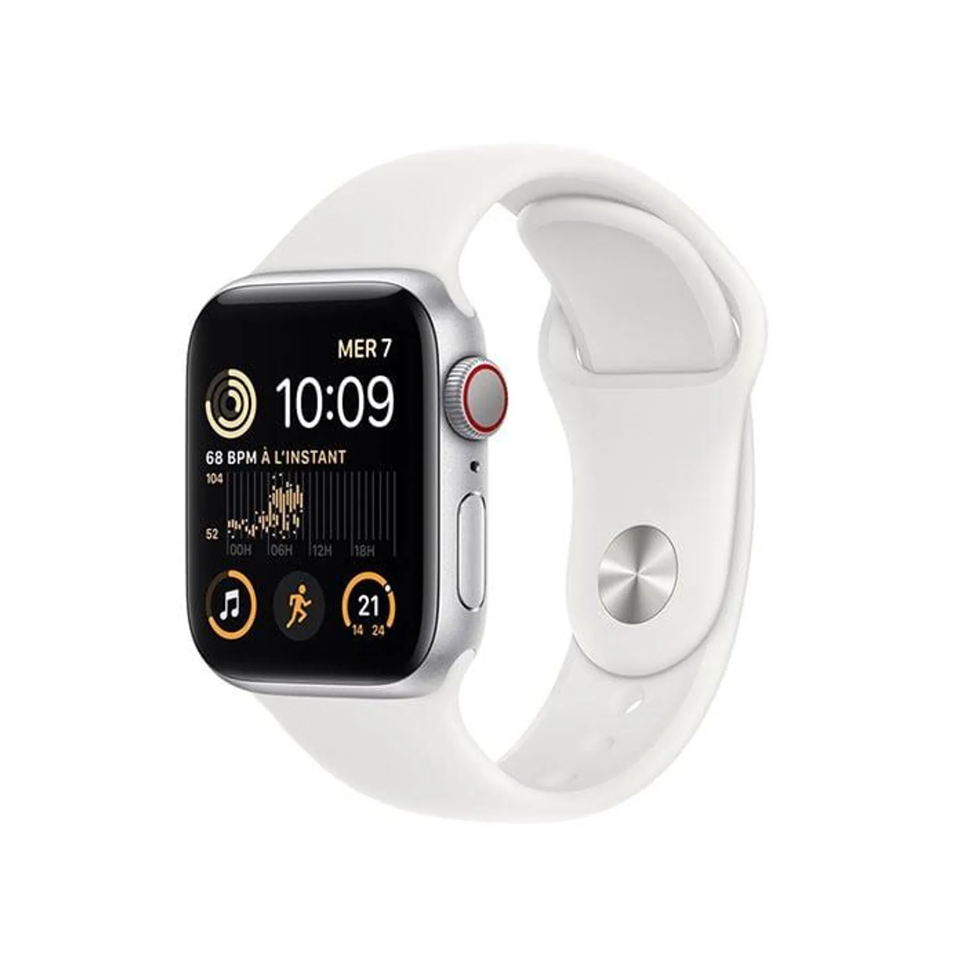Apple Apple Watch SE (GPS + Cellular) - Blanc