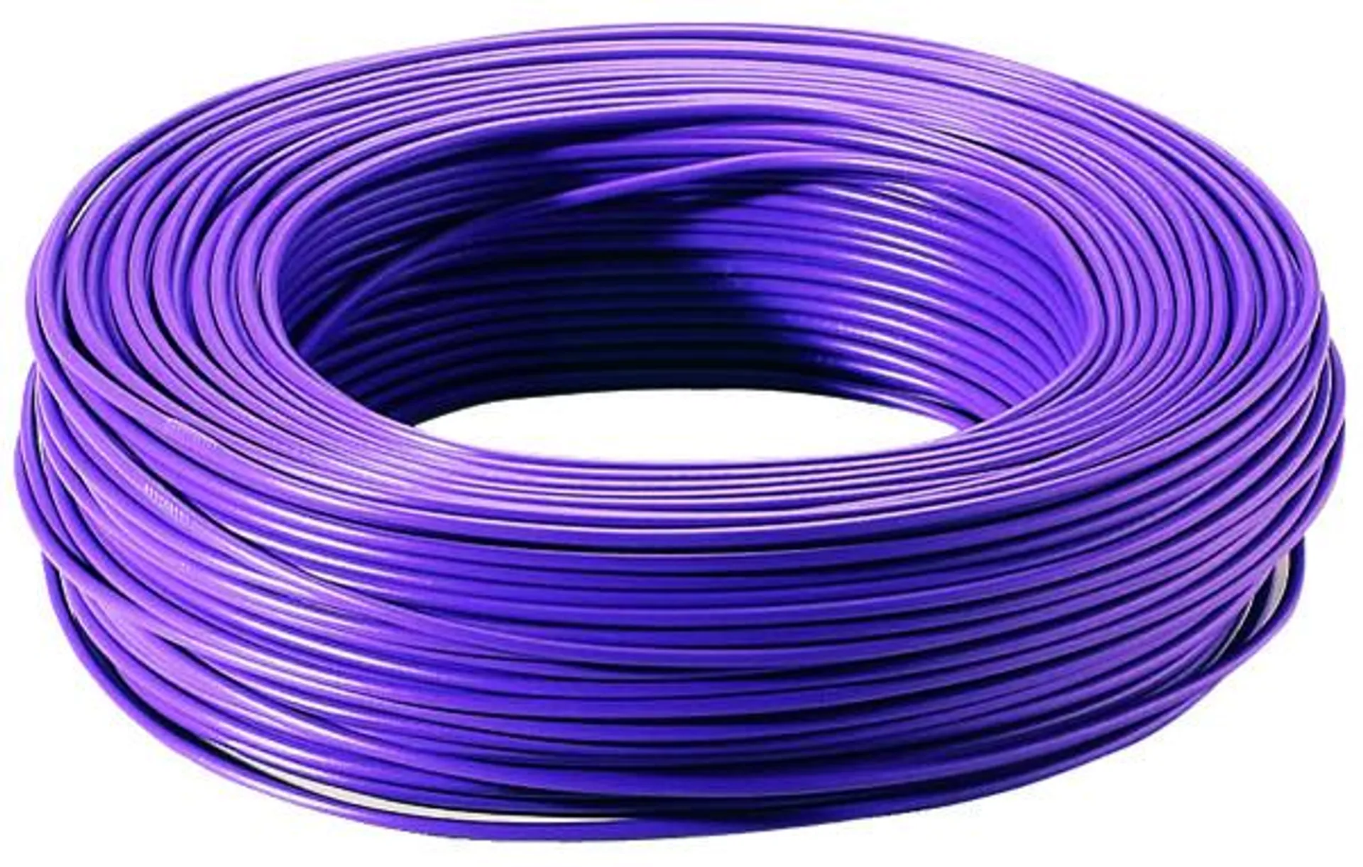 Fil électrique H07VU 1,5 mm² violet - 100 m