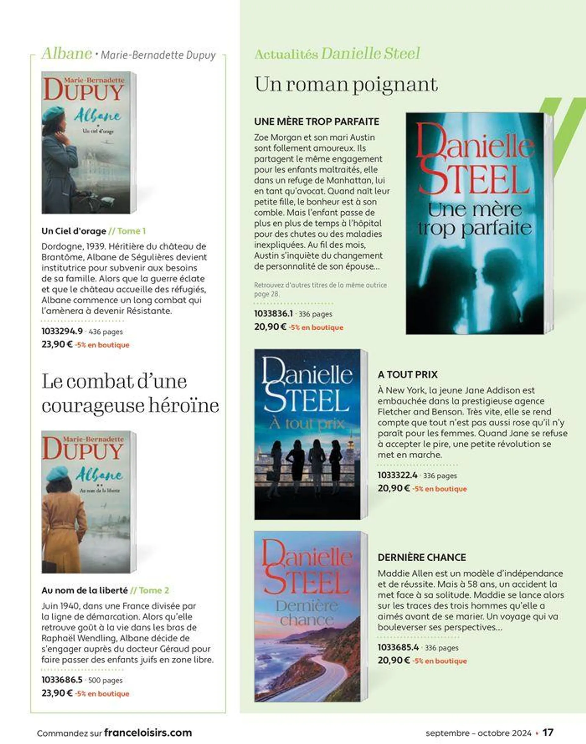 Septembre - Octobre 2024 du 2 septembre au 31 octobre 2024 - Catalogue page 17