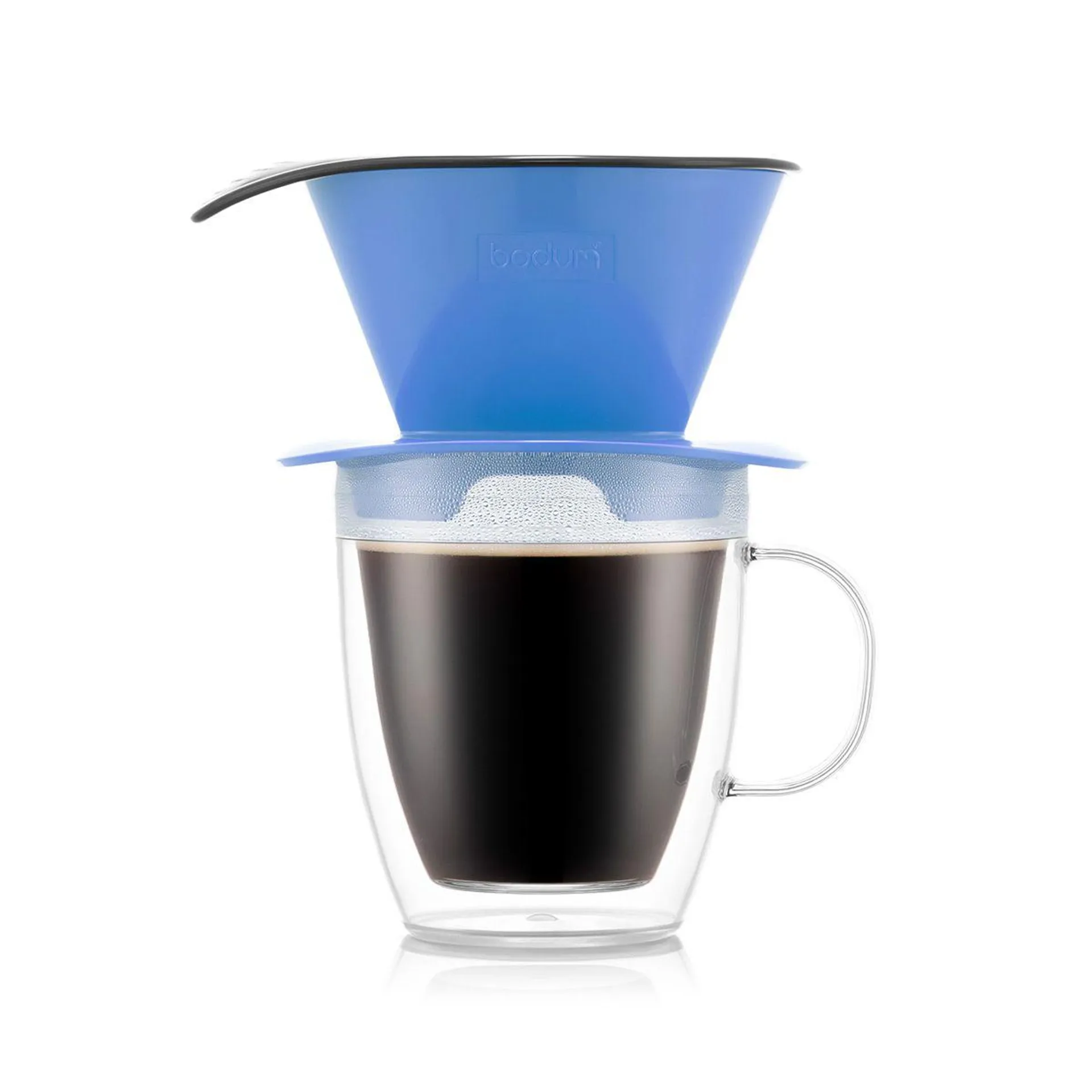 Set filtre à café individuel et mug isotherme en plastique double paroi, 0.3 l