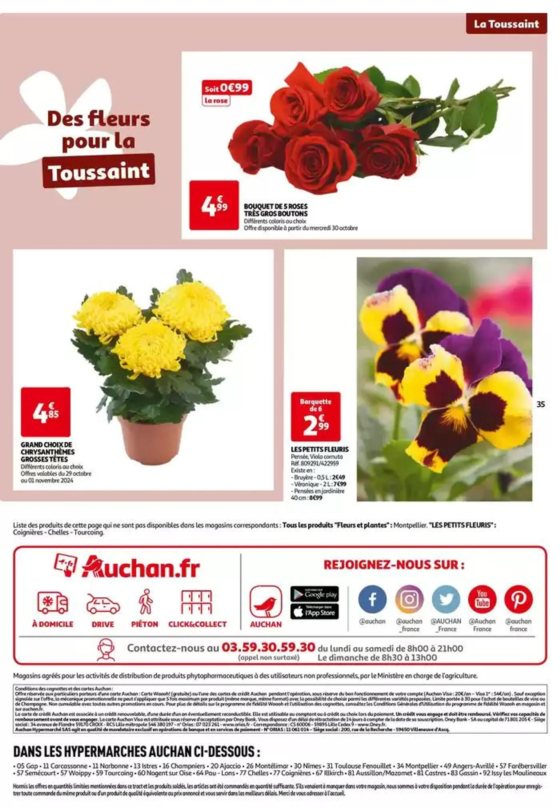 Top depart : 25 jours Auchan  du 29 octobre au 4 novembre 2024 - Catalogue page 35