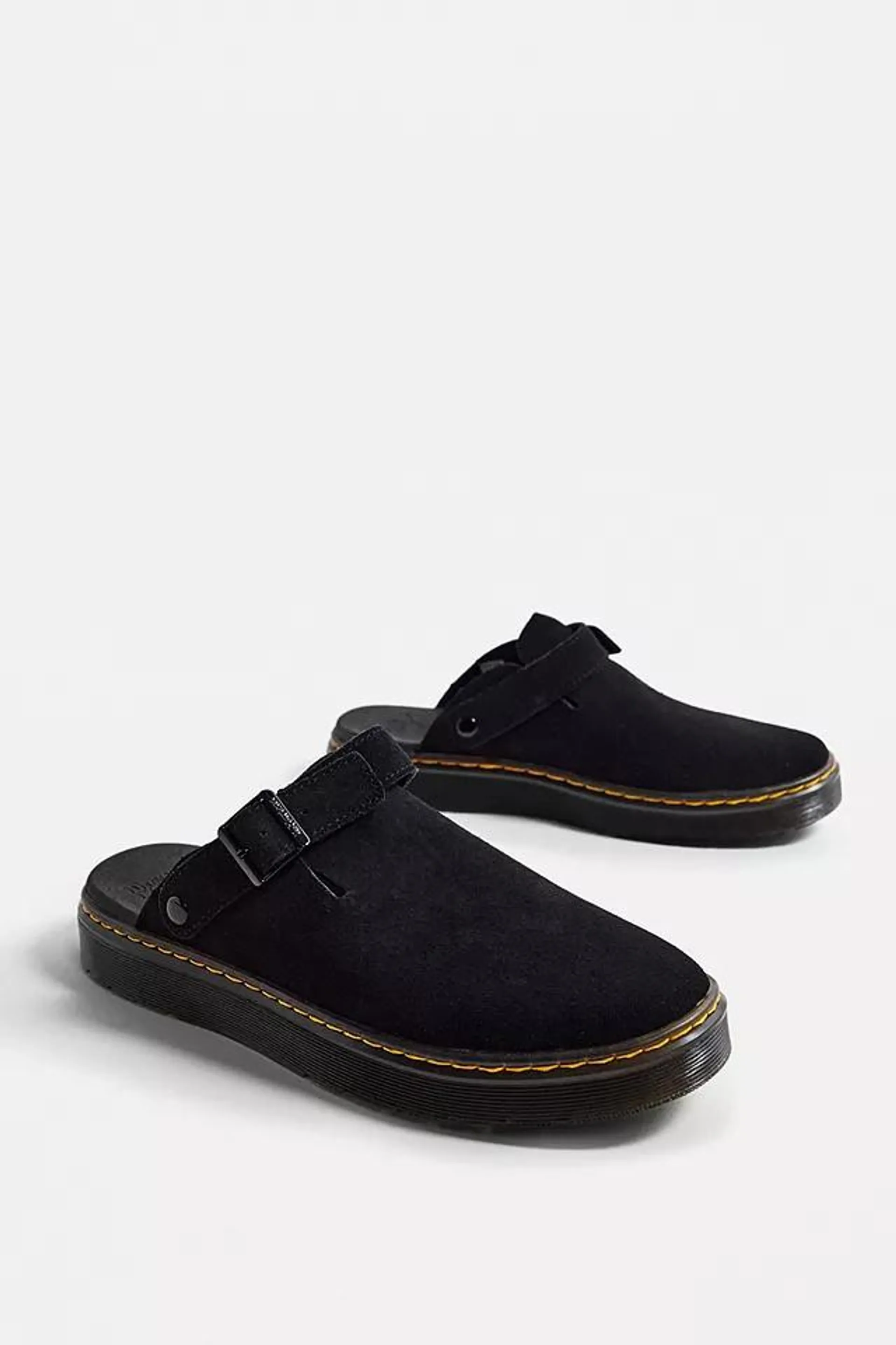 Dr. Martens Black Suede Carlson Sandals