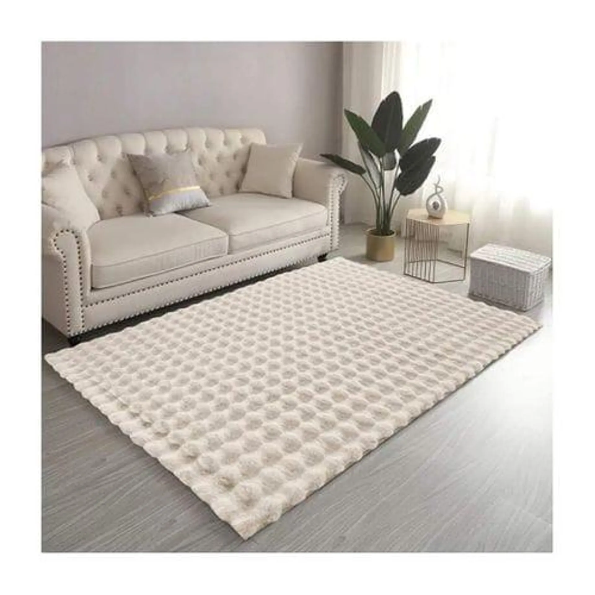 MANI TEXTILE Tapis De Salon Douceur Toscana Beige - 160x230cm