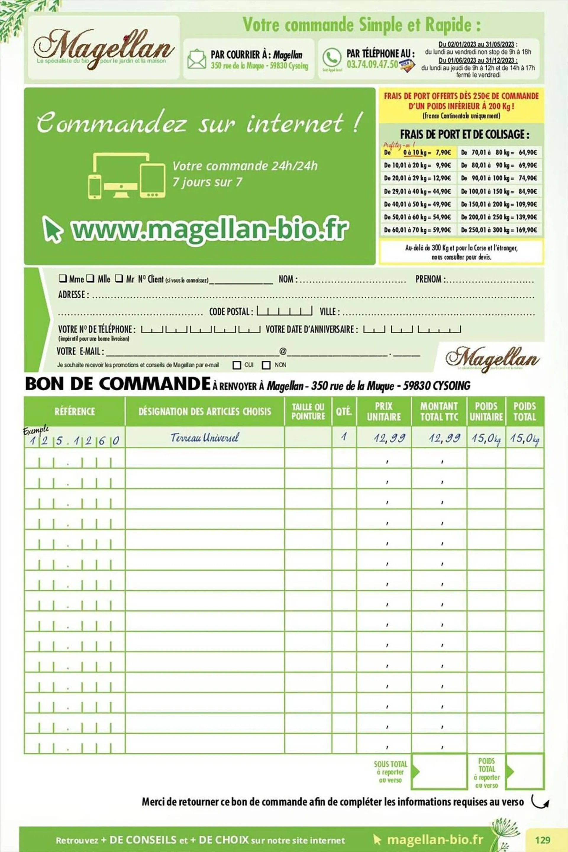 Catalogue Magellan du 3 avril au 30 décembre 2023 - Catalogue page 129