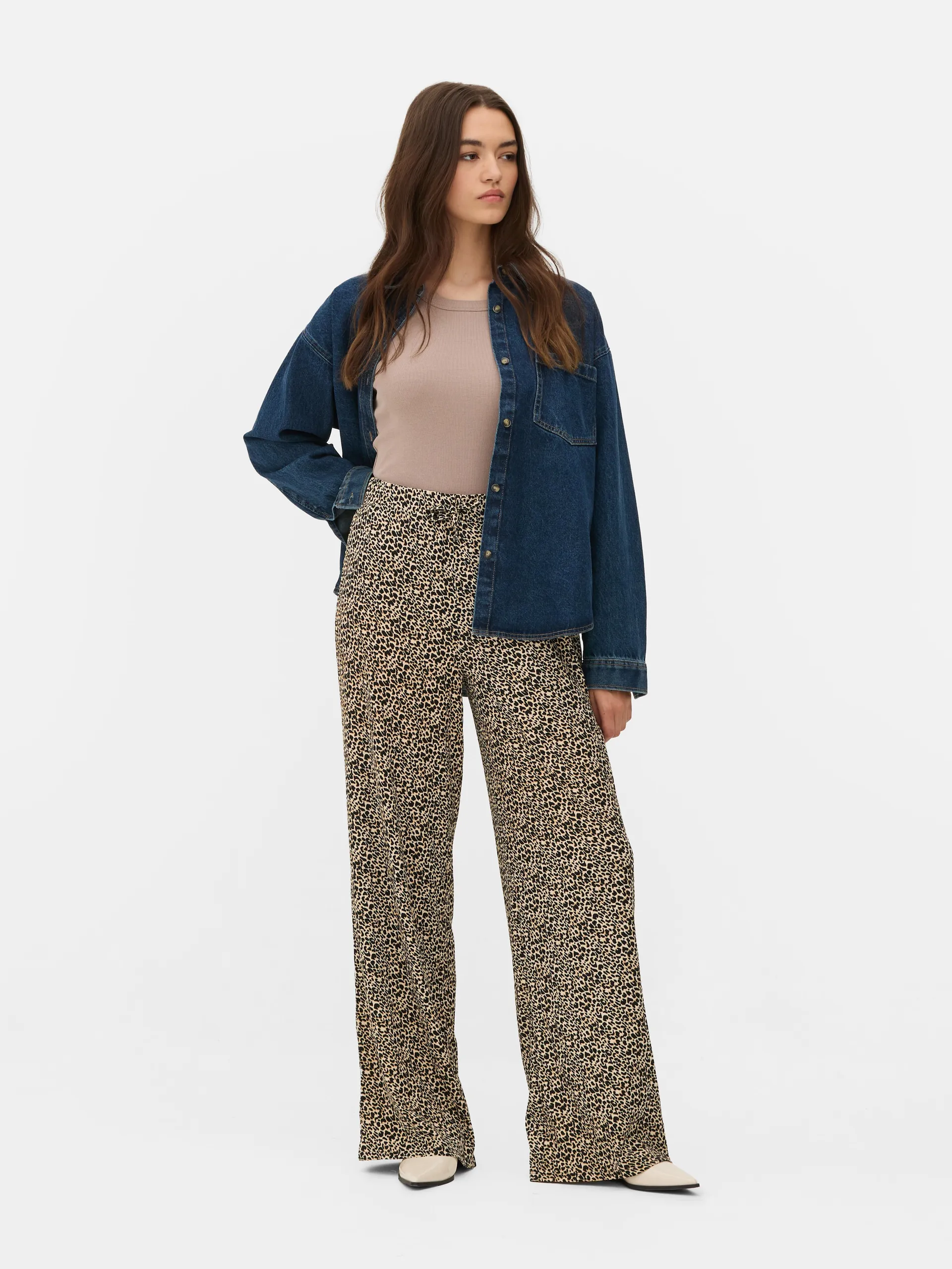 Pantalon à imprimé animal