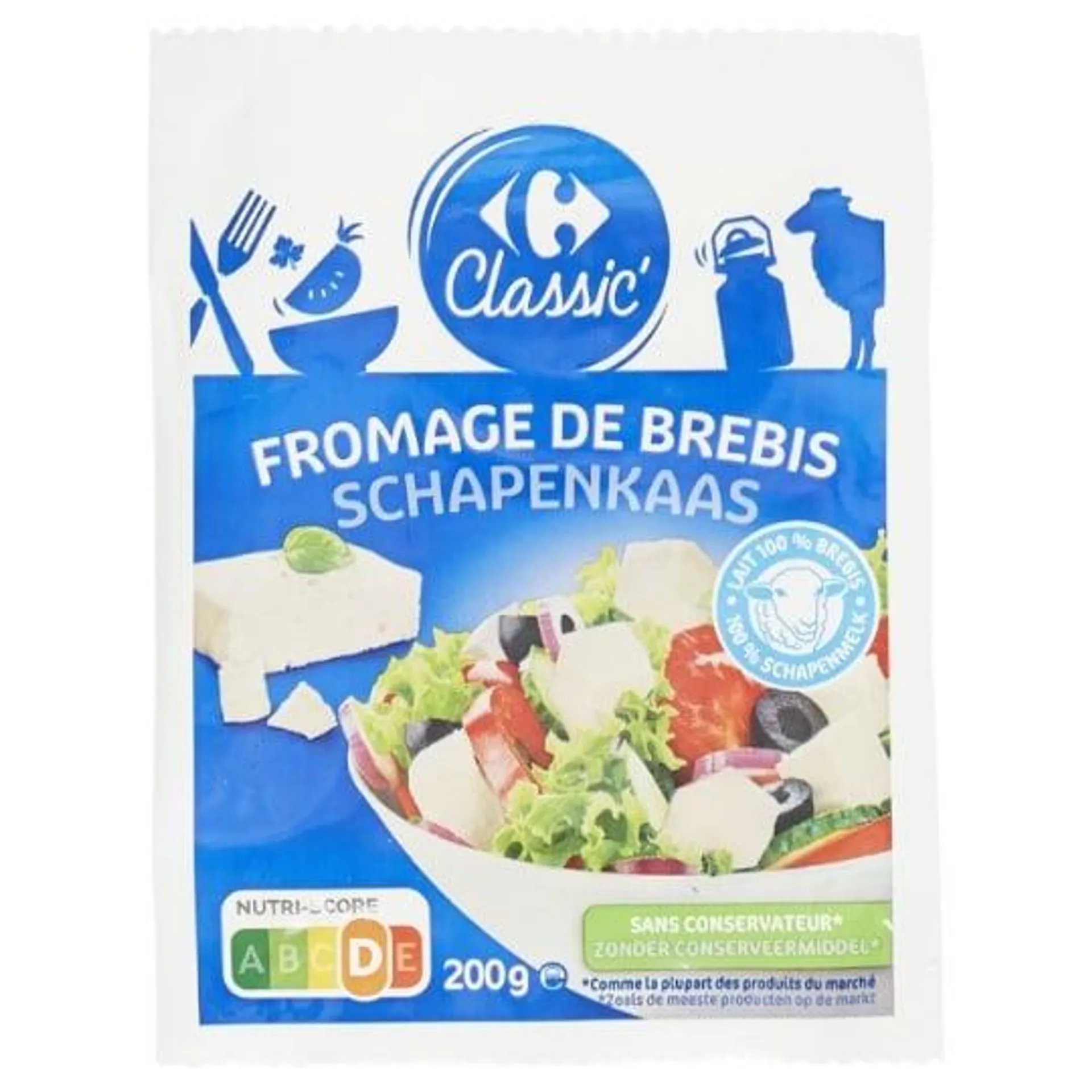 Fromage de Brebis pour apéritif et salade CARREFOUR CLASSIC'