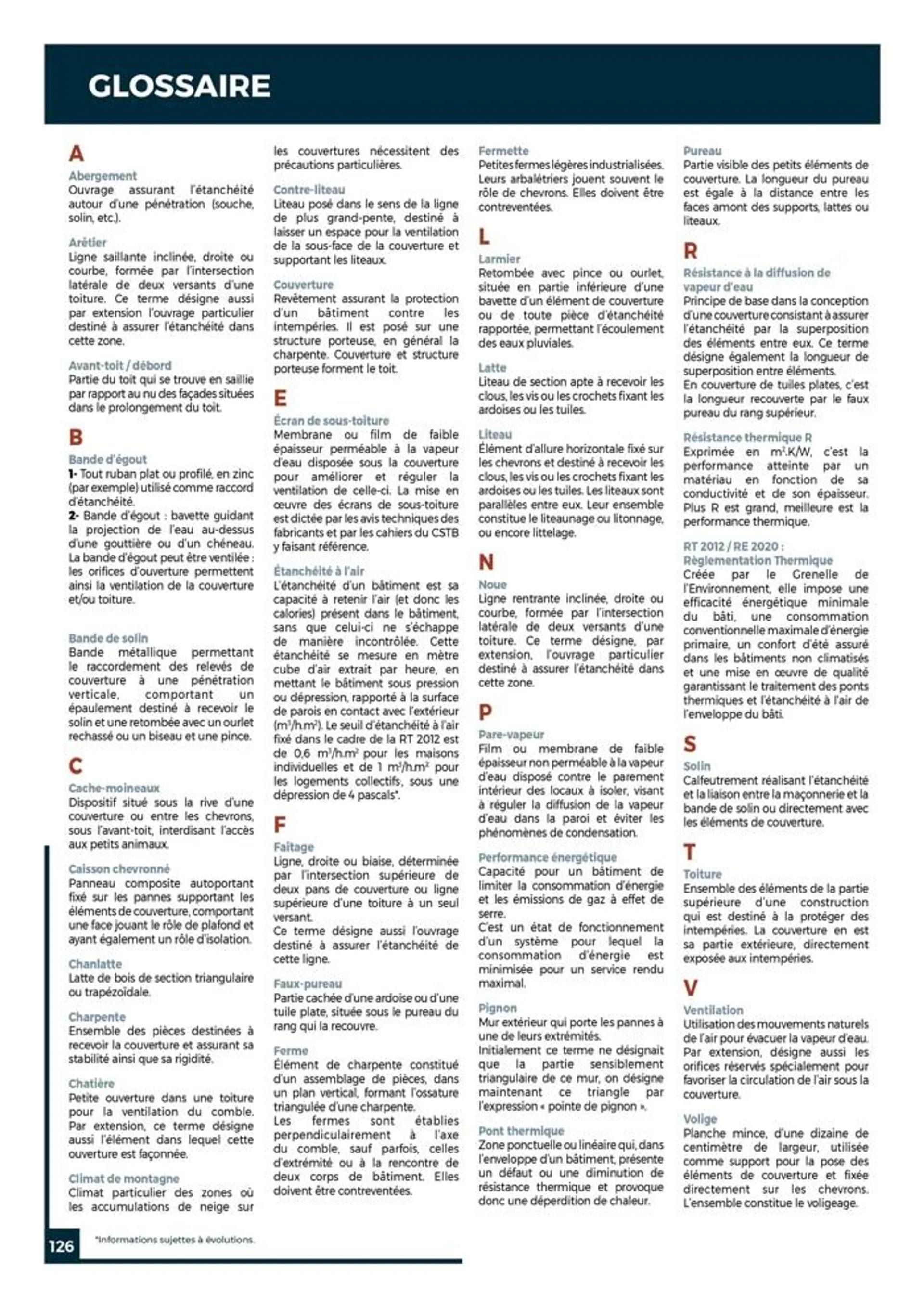 Guide Toiture du 19 juin au 31 janvier 2025 - Catalogue page 126