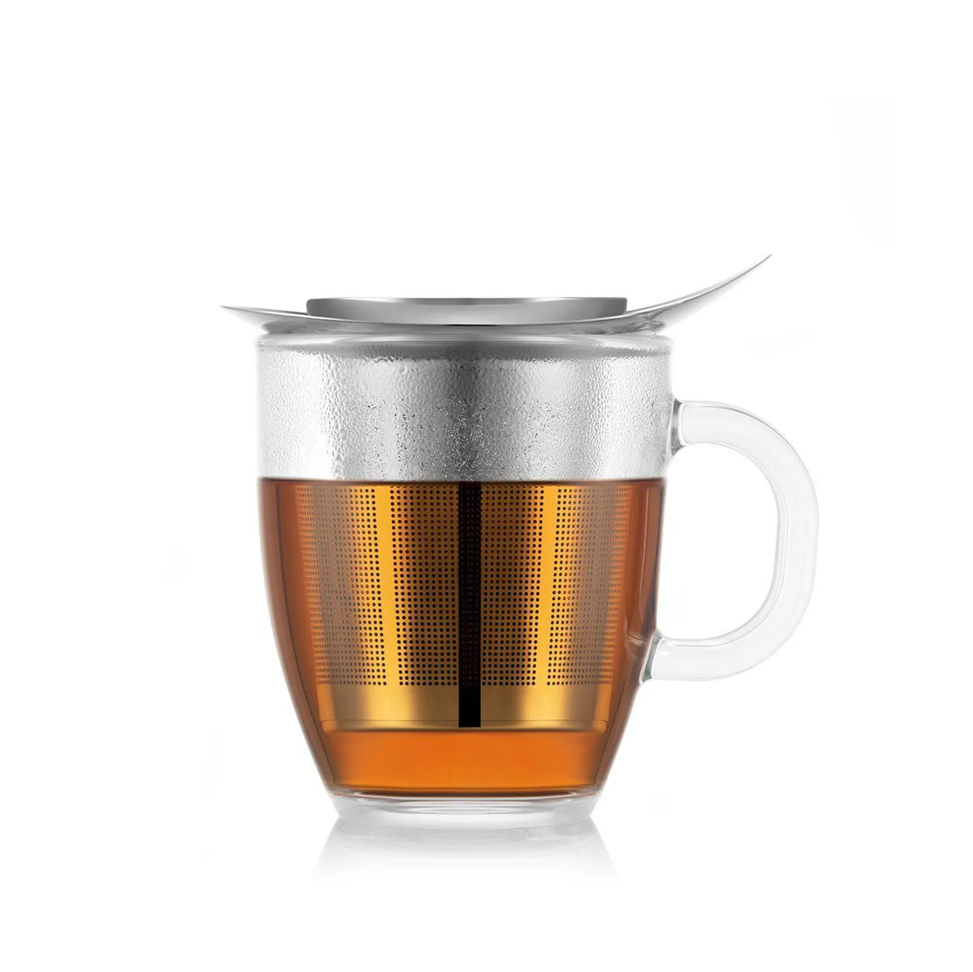 Mug en verre trempé, 0.35 l, filtre en inox