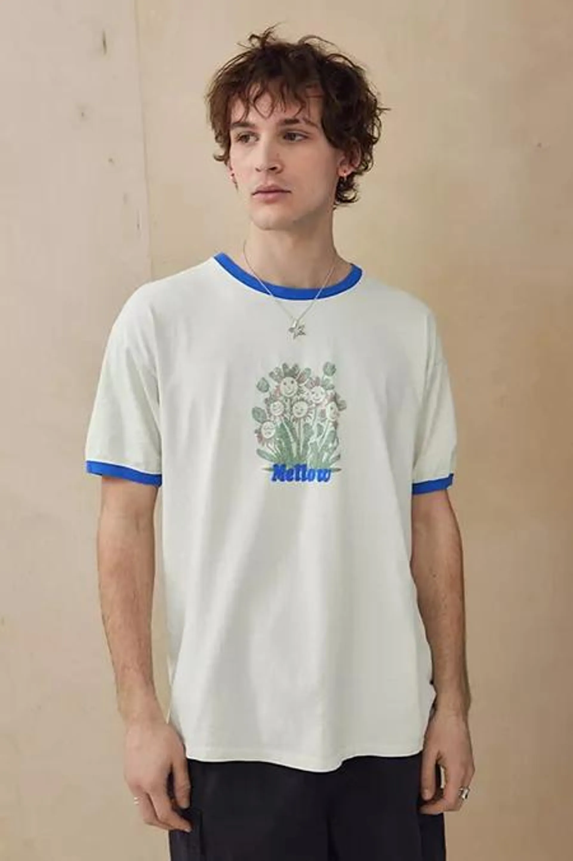 UO - T-shirt à bordures contrastantes Mellow