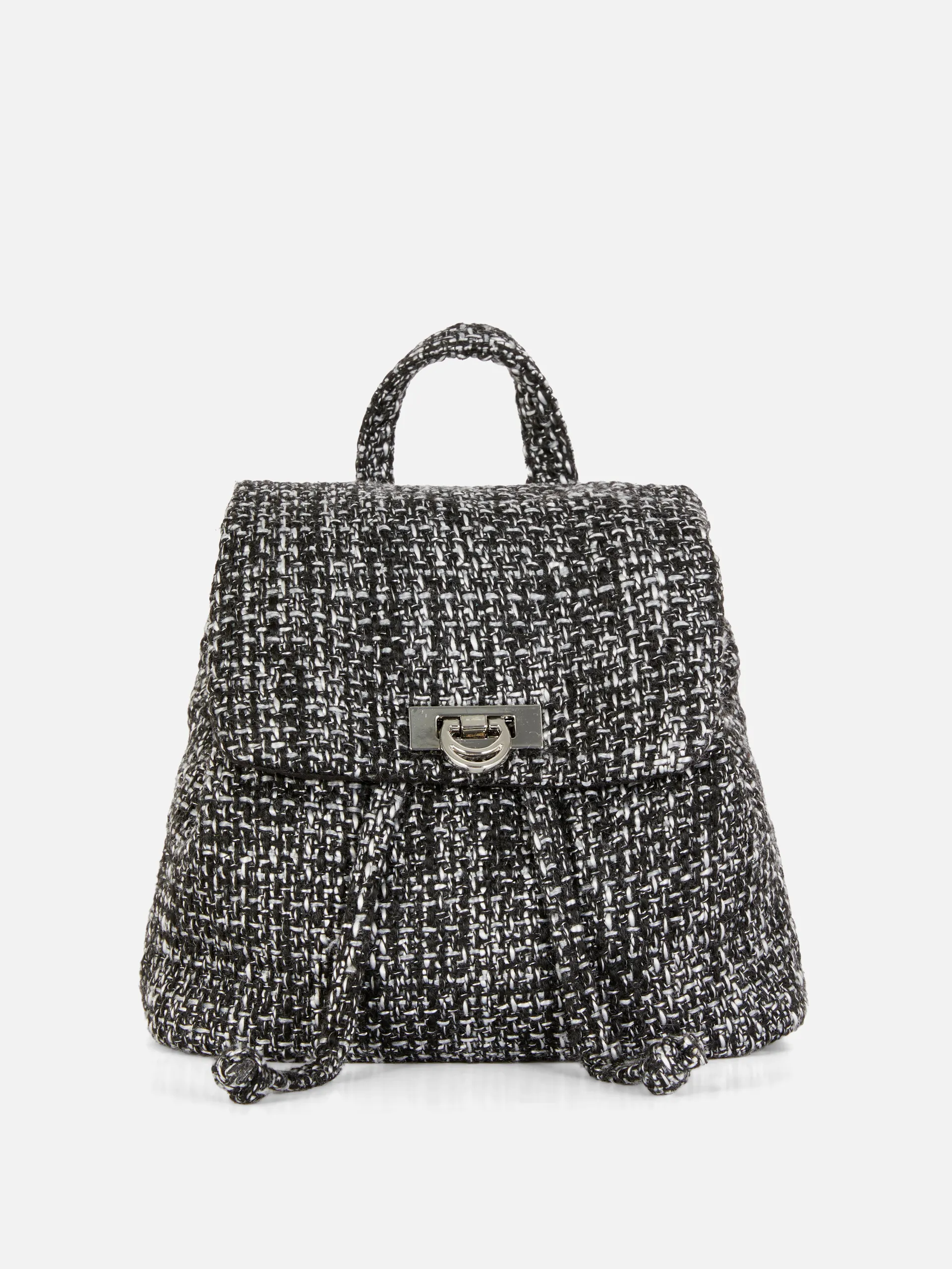 Bouclé Textured Mini Backpack