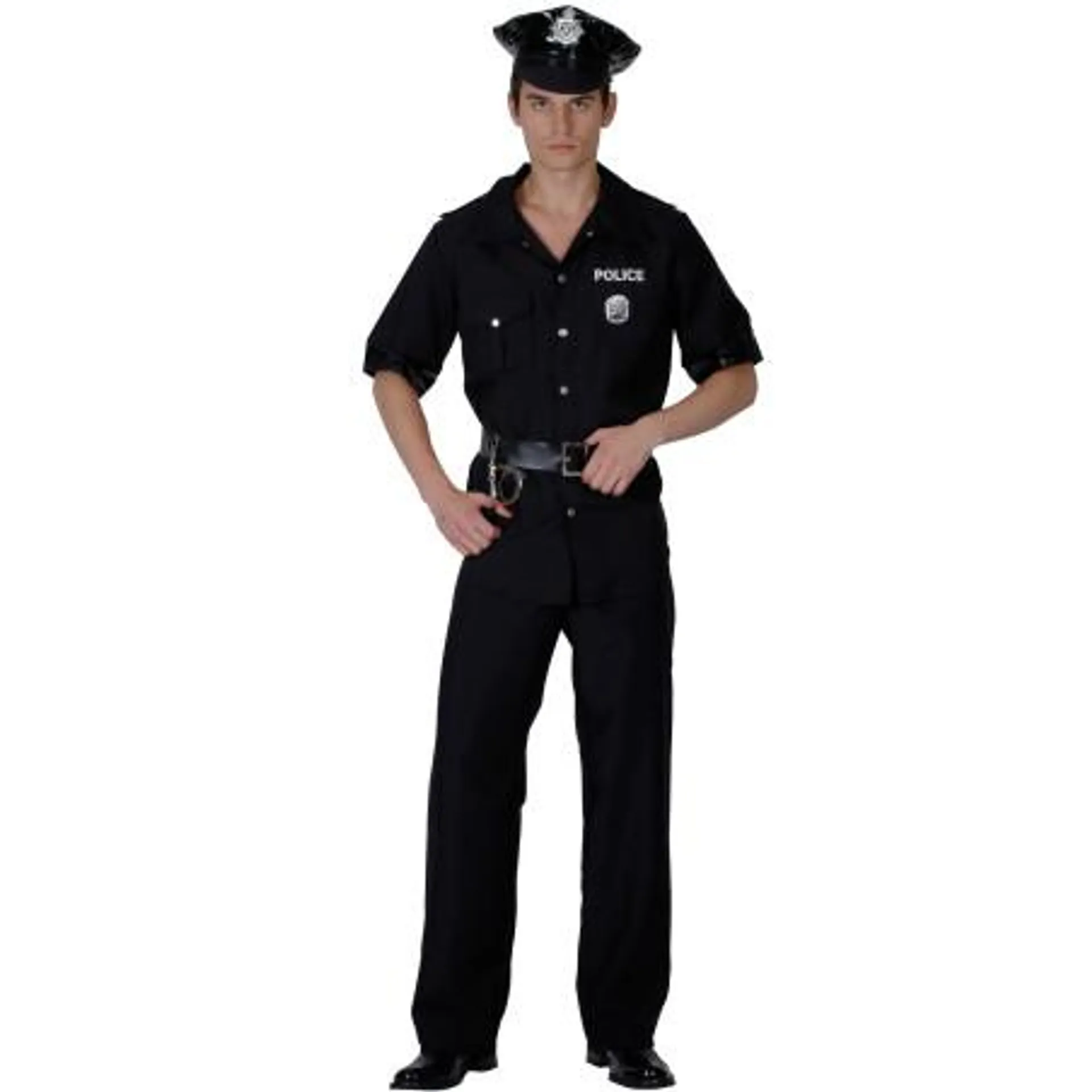 Déguisement policier noir homme