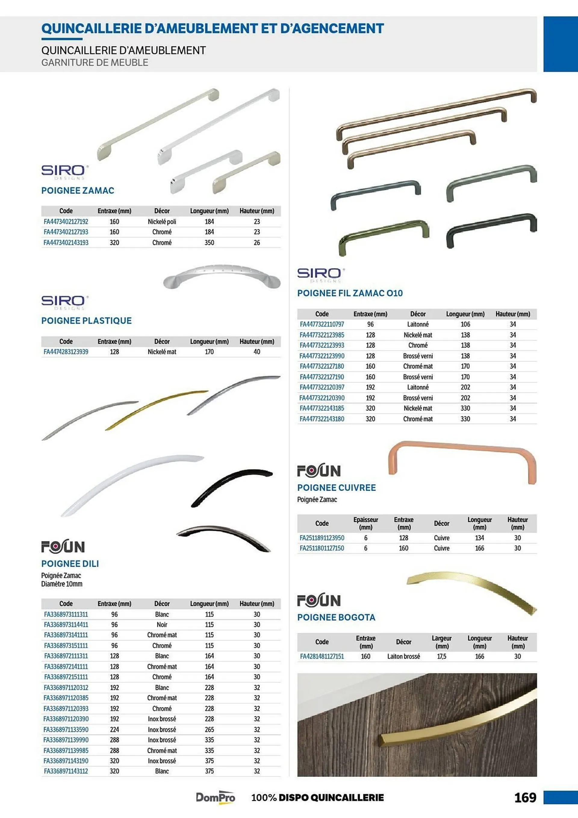 Catalogue DomPro du 8 juillet au 4 janvier 2025 - Catalogue page 169