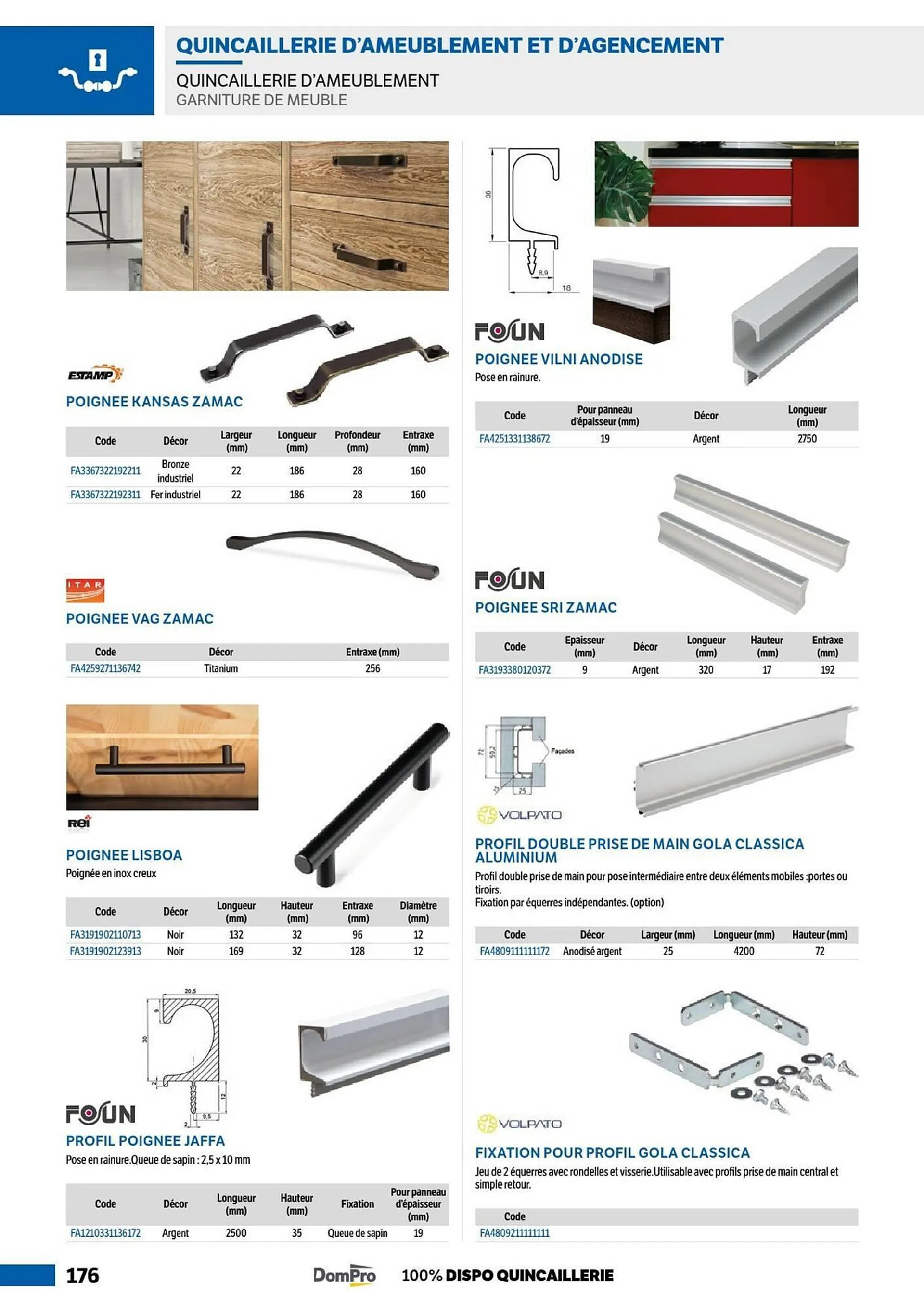 Catalogue DomPro du 8 juillet au 4 janvier 2025 - Catalogue page 176