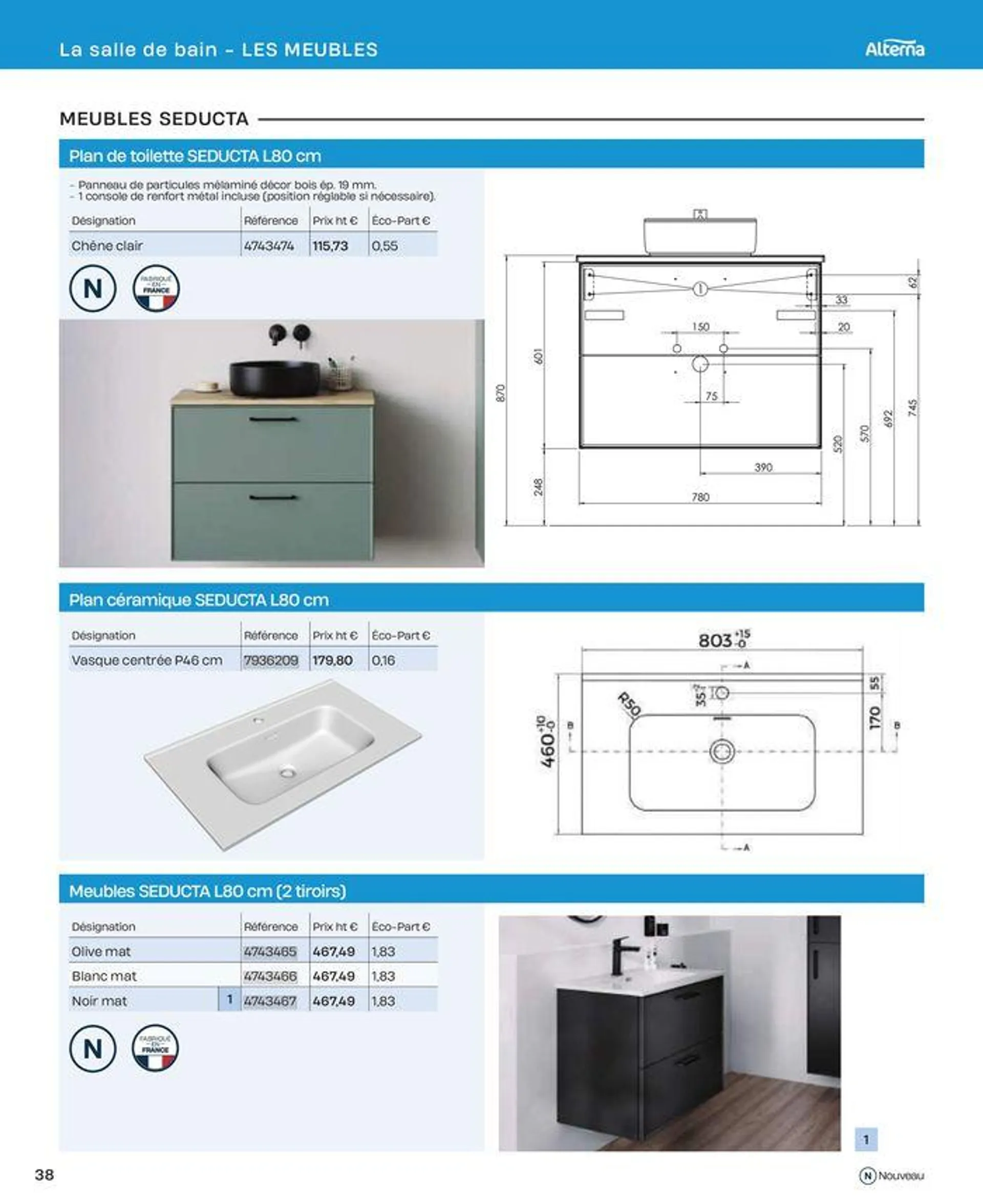 La salle de bain en toute sérénité du 2 juillet au 31 décembre 2024 - Catalogue page 38