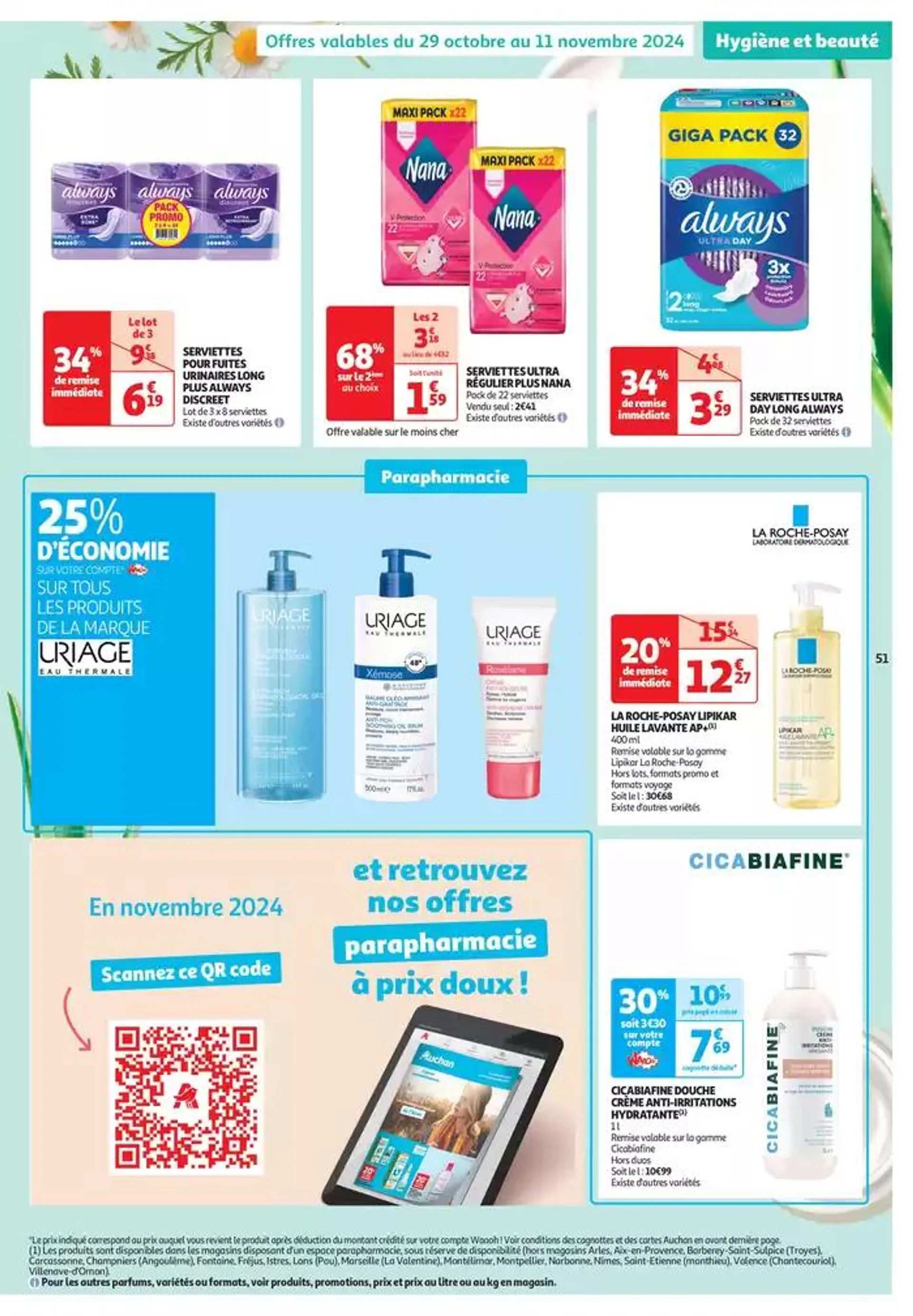 Top depart : 25 jours Auchan  du 29 octobre au 4 novembre 2024 - Catalogue page 51