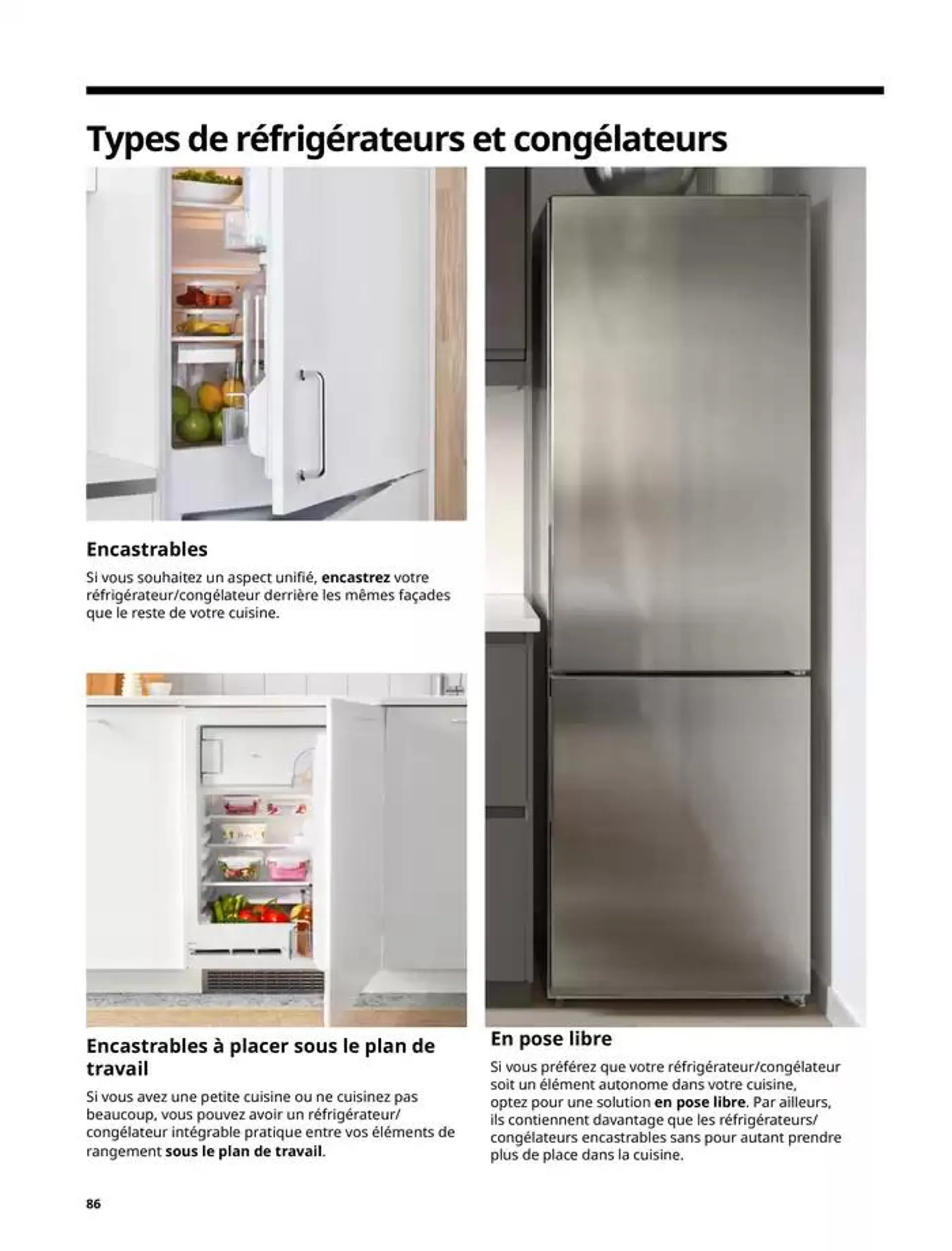 IKEA ÉLECTROMÉNAGER Guide d’achat 2025 du 1 octobre au 31 juillet 2025 - Catalogue page 86