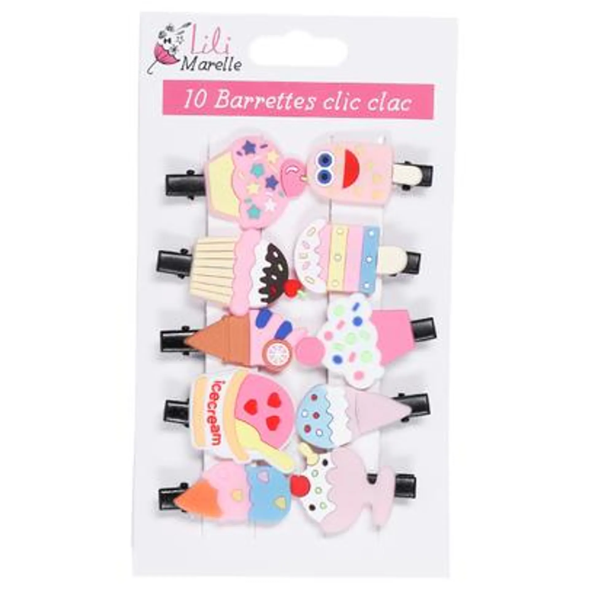 Lot de 10 barrettes