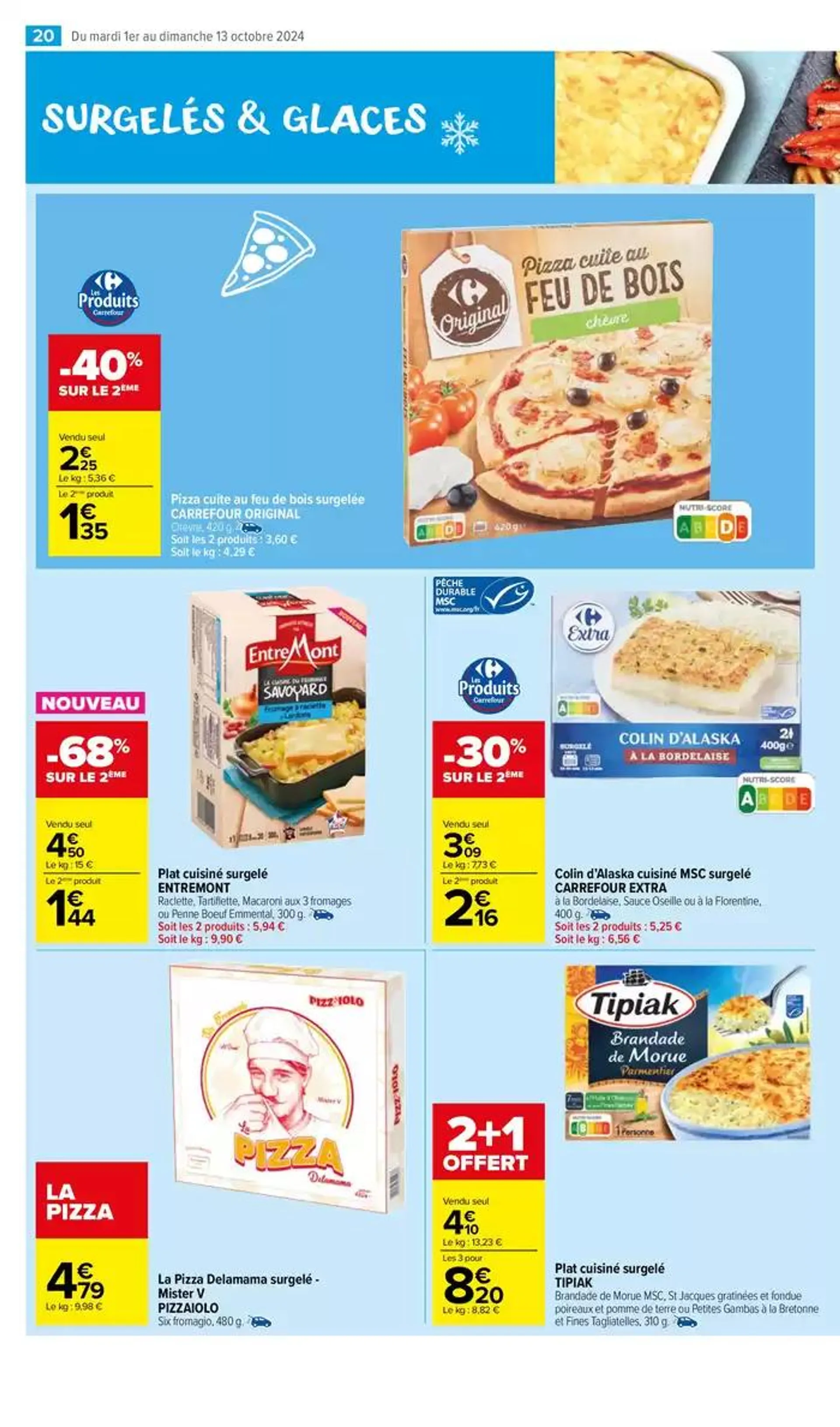 LES SURGELÉS ET GLACES du 1 octobre au 13 octobre 2024 - Catalogue page 22