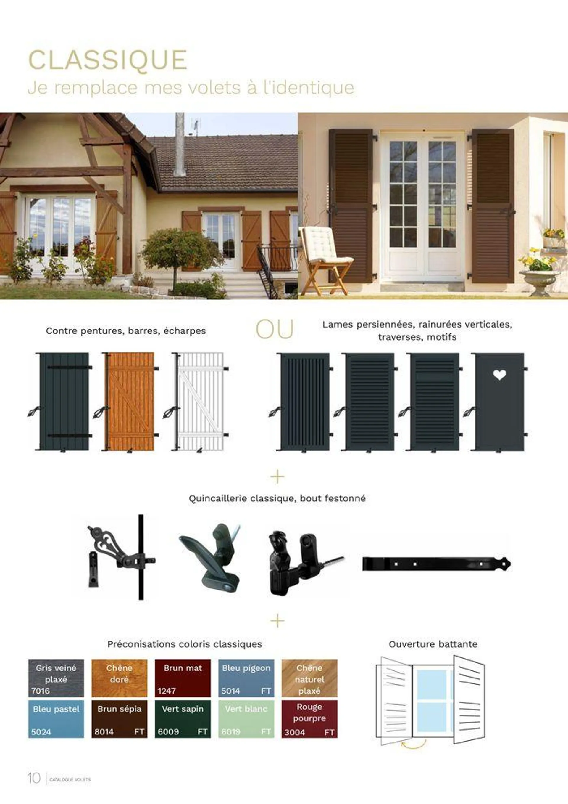 LES CATALOGUES DE MENUISERIE : FENÊTRES, PORTAILS, PORTES D'ENTRÉE ET VOLETS du 20 mai au 31 décembre 2024 - Catalogue page 10