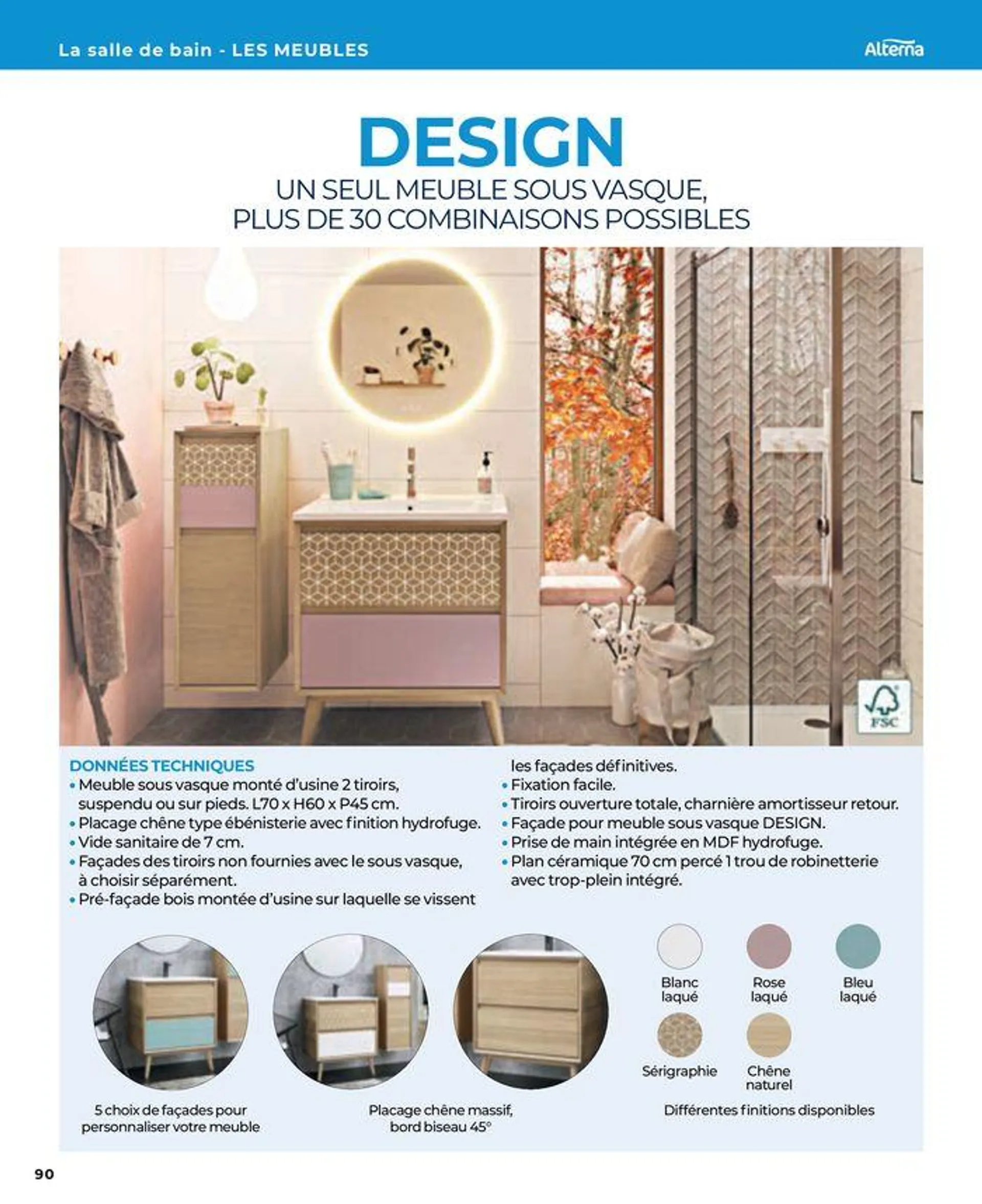 La salle de bain en toute sérénité du 17 janvier au 31 août 2024 - Catalogue page 90