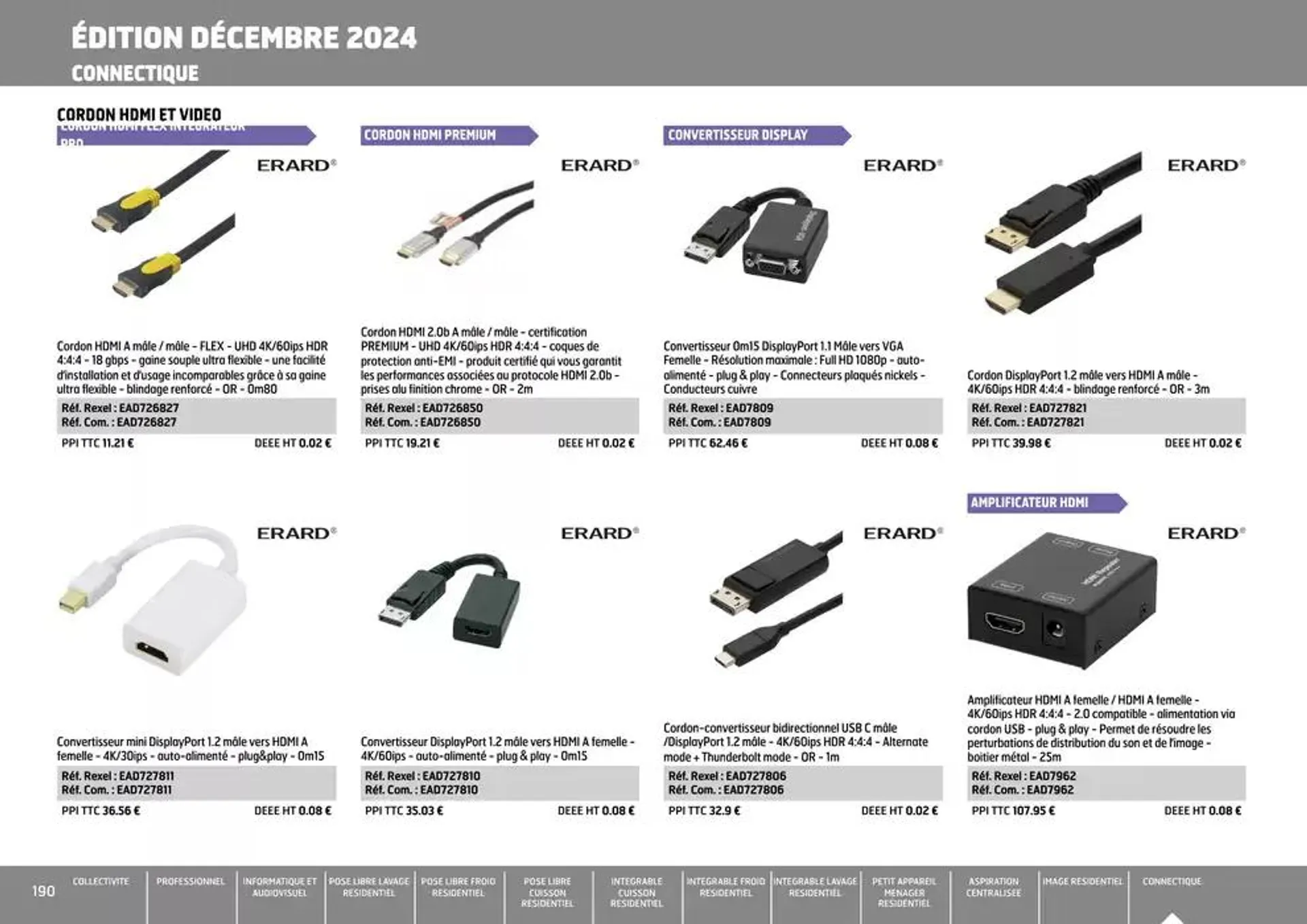 Equipement collectif & residentiel 2024 du 12 décembre au 31 décembre 2024 - Catalogue page 190