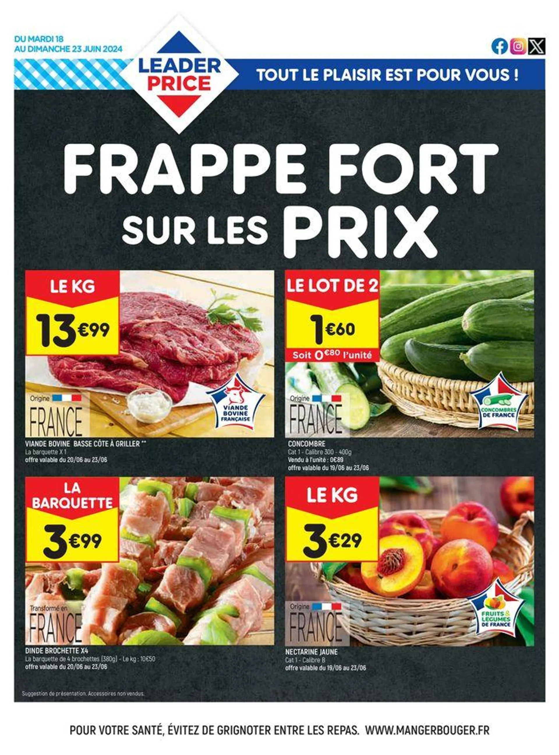 FRAPPE FORT SUR LES PRIX - 1